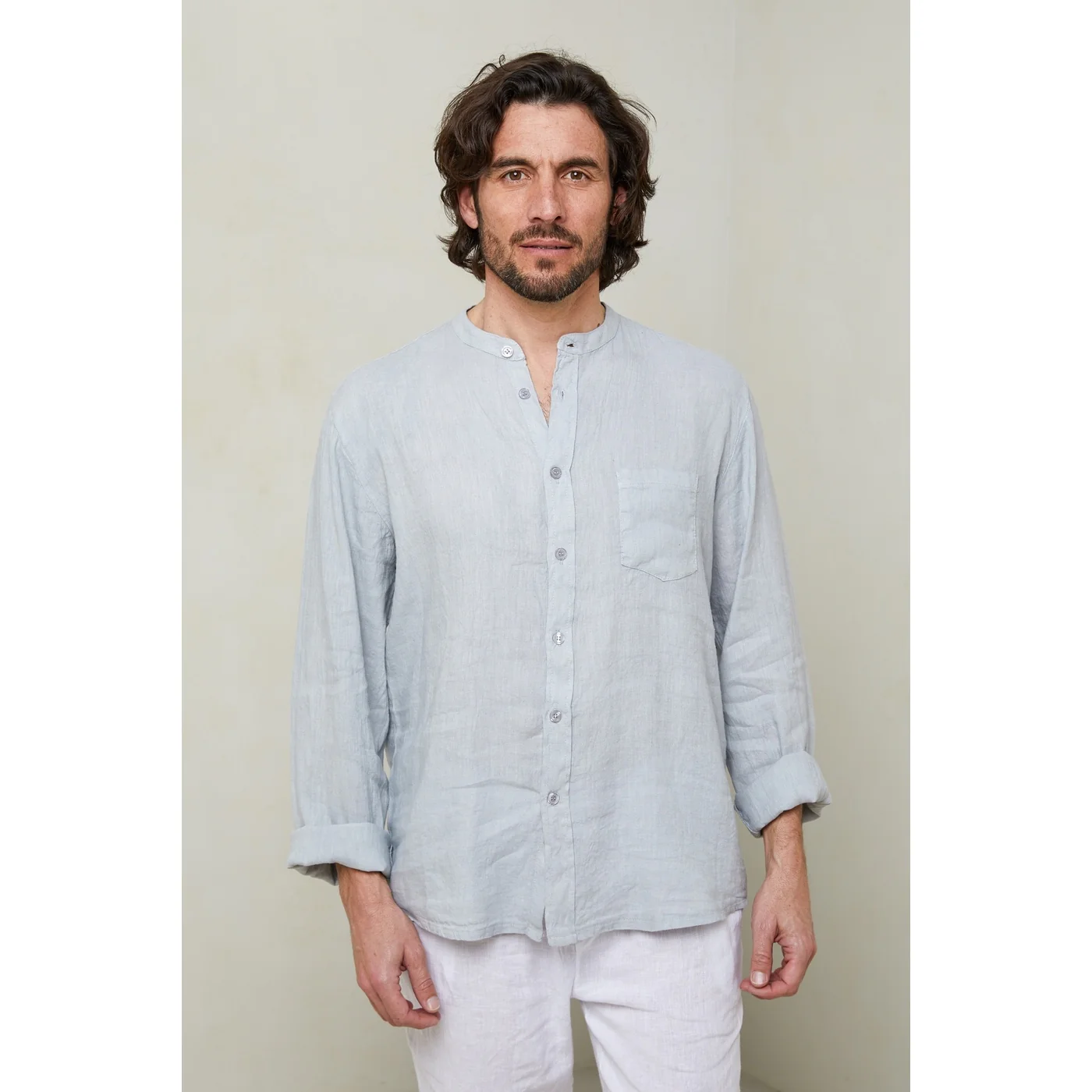 Chemise - Gris Clair - Homme - Image 5