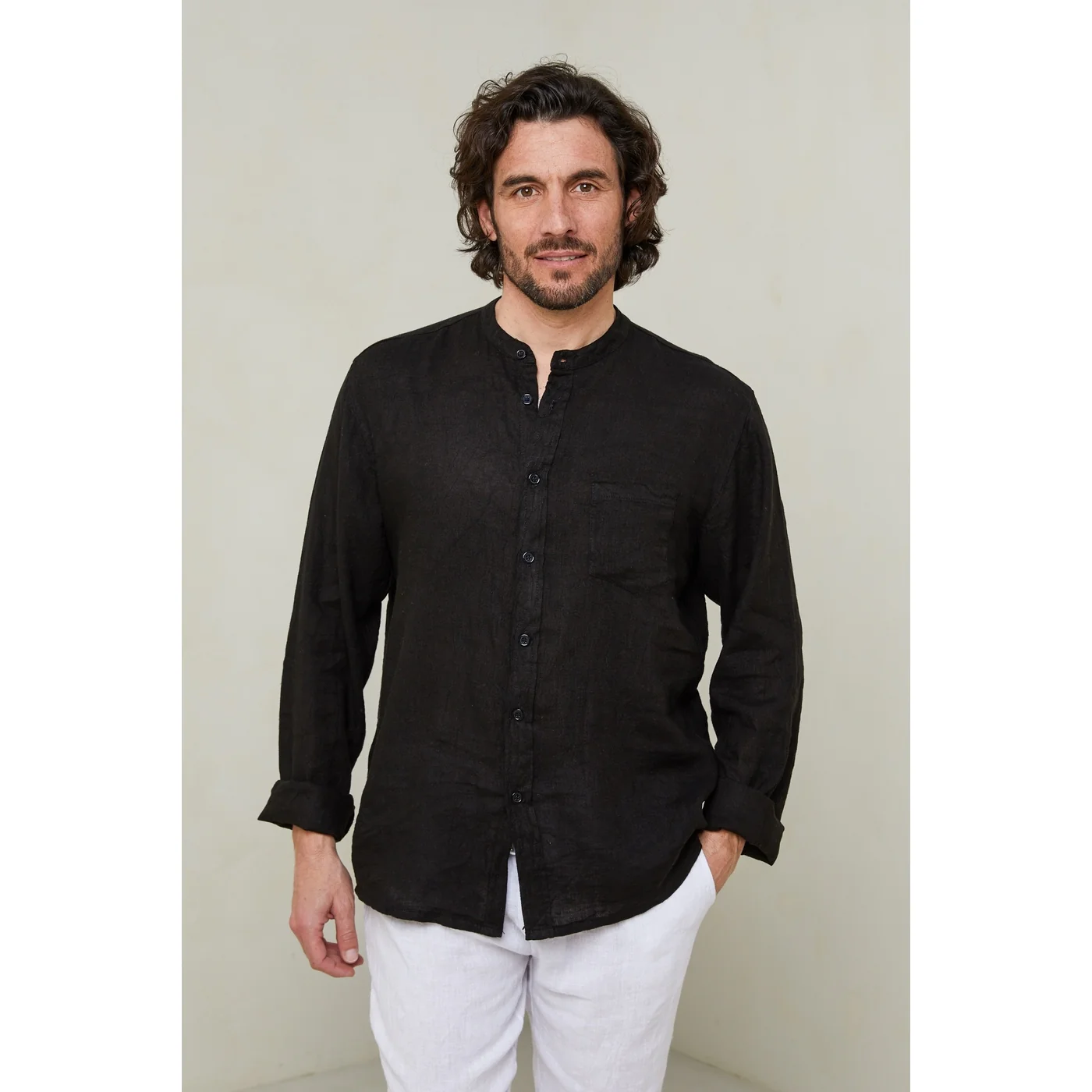 Chemise - Noir - Homme - Image 2