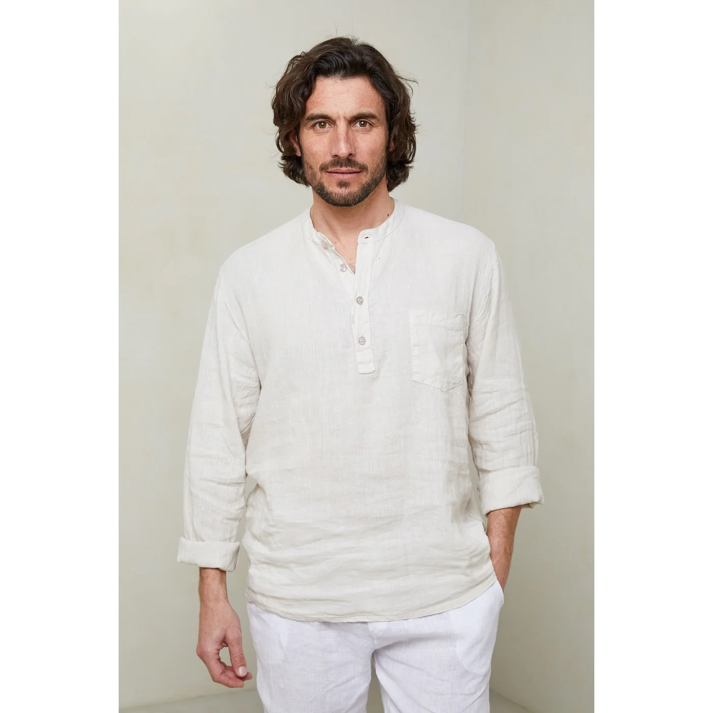 Tunique - Beige - Homme - Image 3