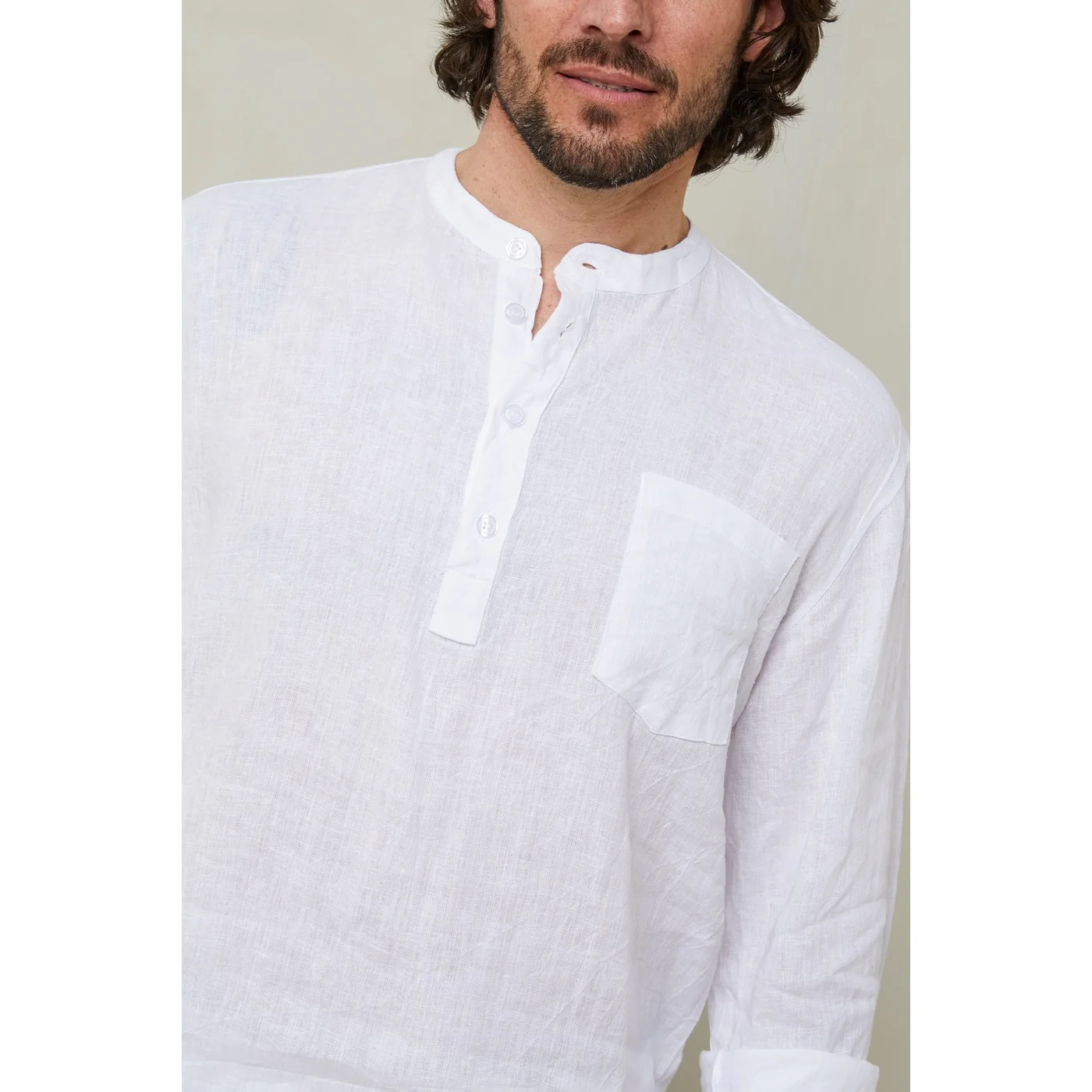 Tunique - Blanc - Homme - Image 2
