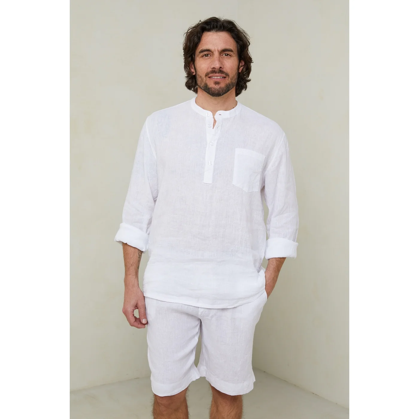 Tunique - Blanc - Homme - Image 5
