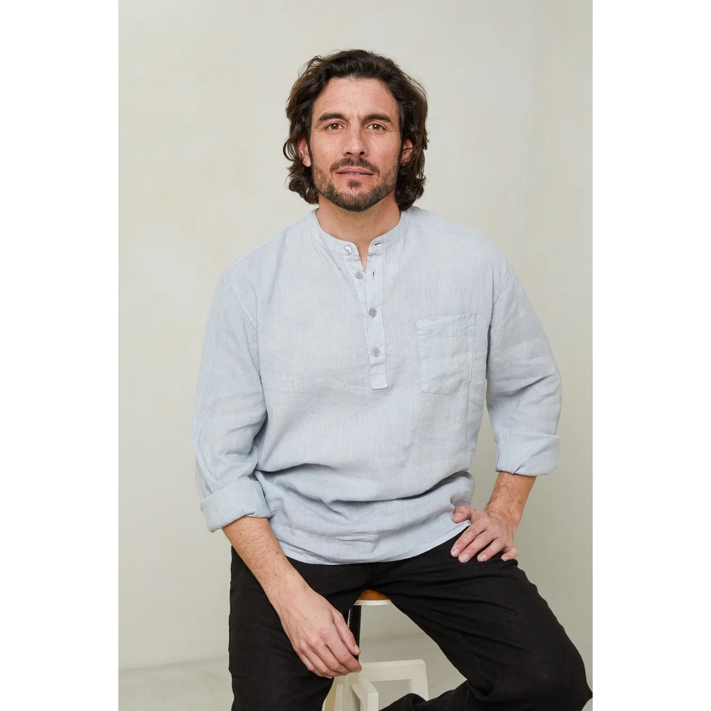 Tunique - Gris Clair - Homme - Image 5