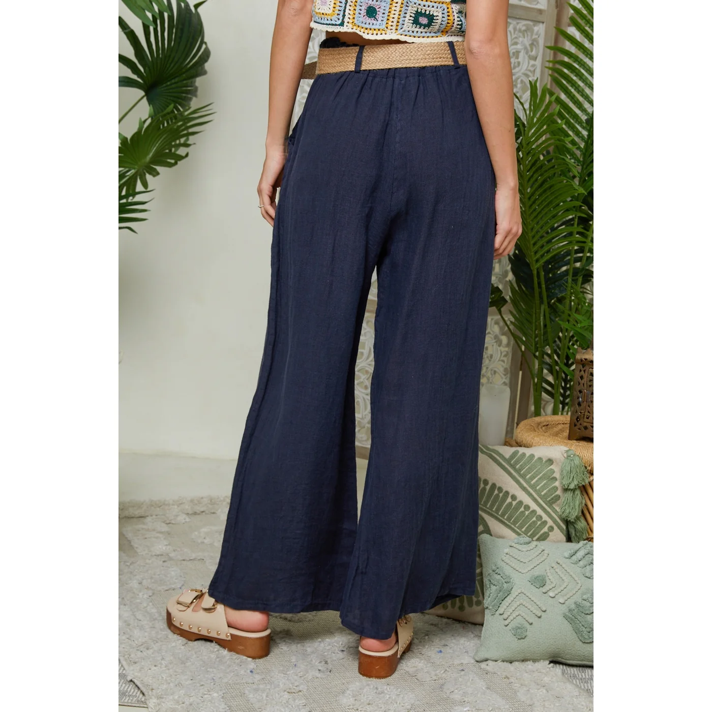Pantalon - Marine - Femme - Image 3