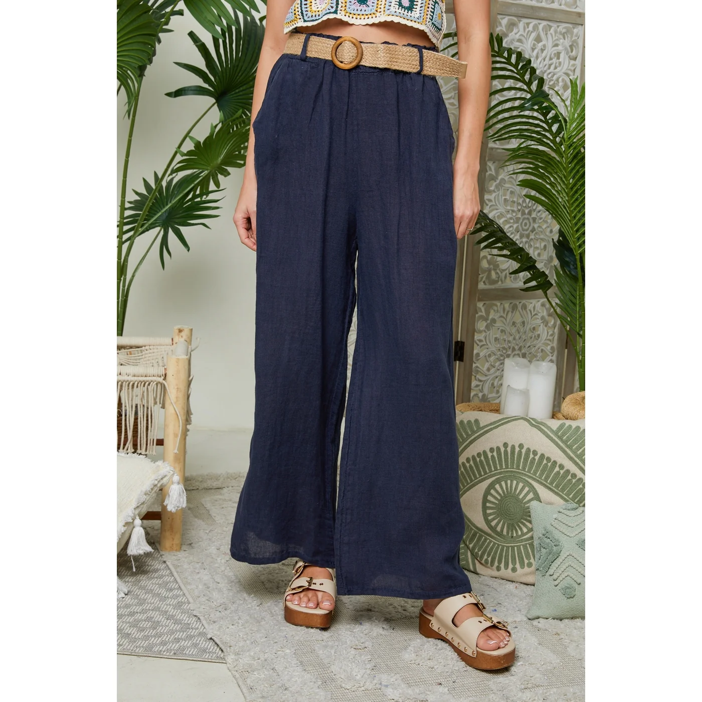 Pantalon - Marine - Femme - Image 5