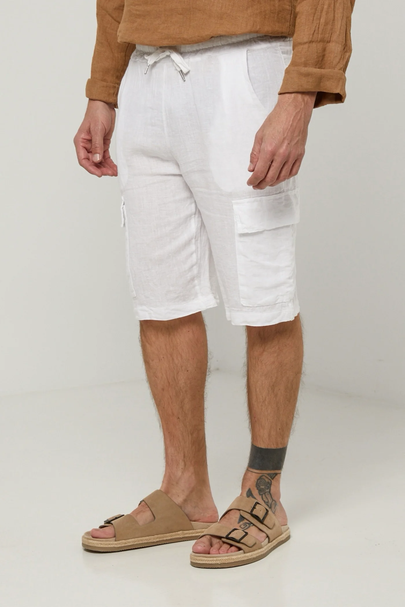 Short - Blanc - Homme - Image 4