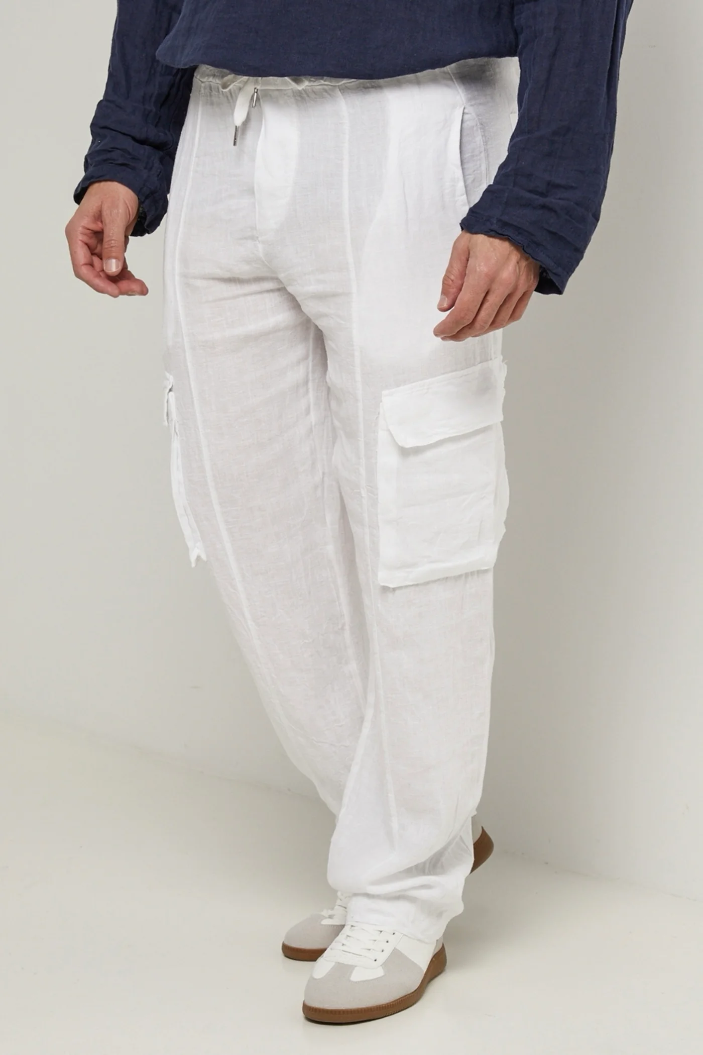 Pantalon - Blanc - Homme - Image 4