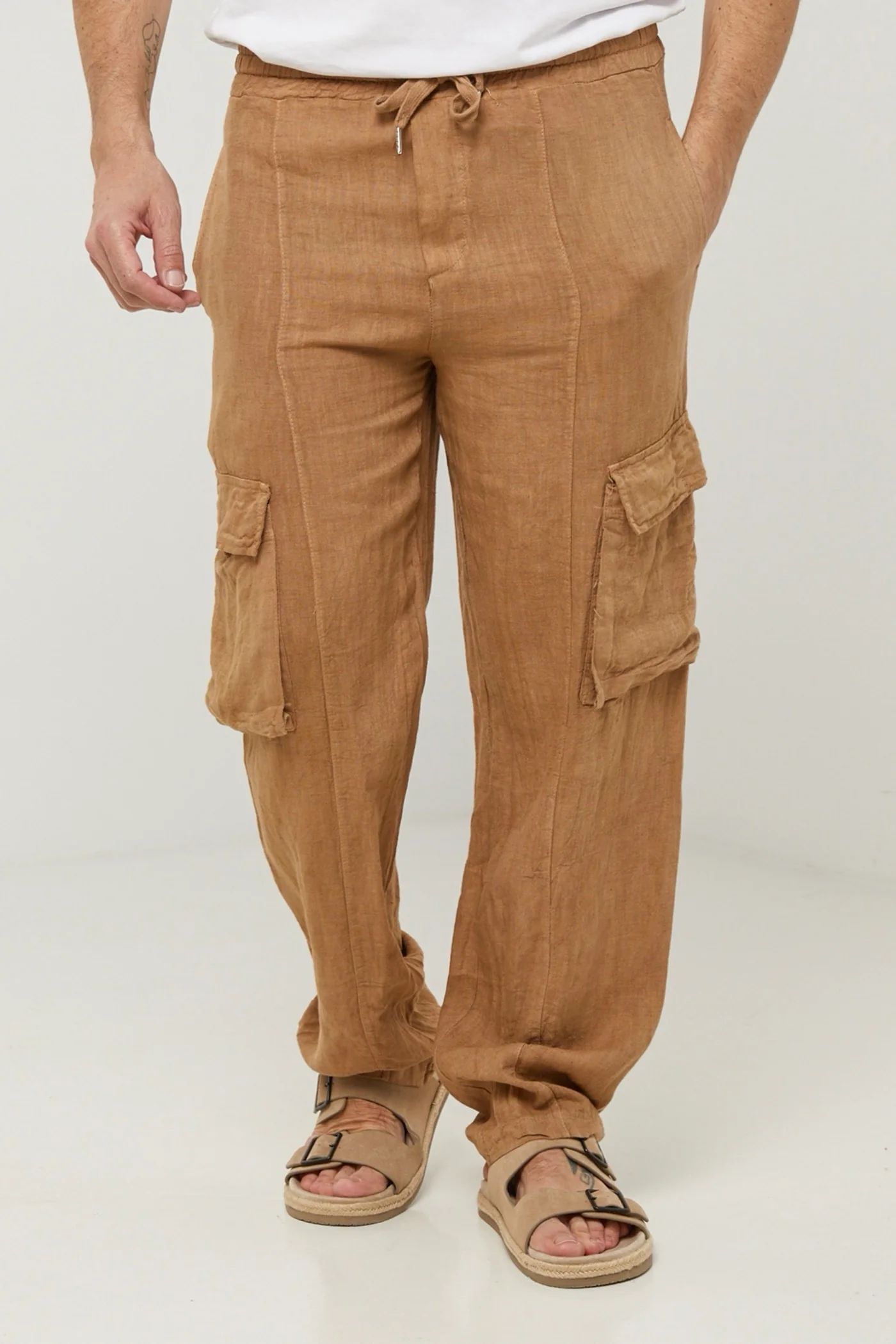 Pantalon - Camel - Homme - Image 2