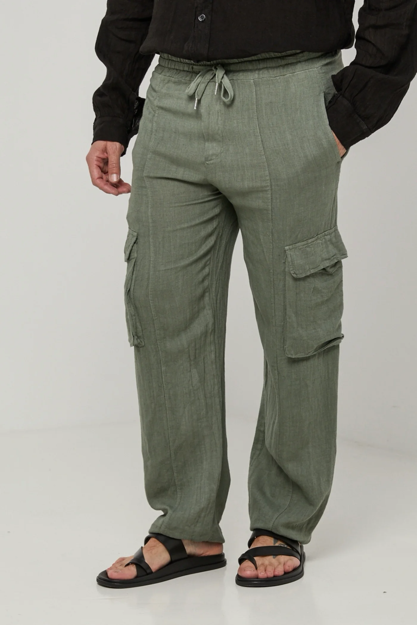Pantalon - Kaki - Homme - Image 4