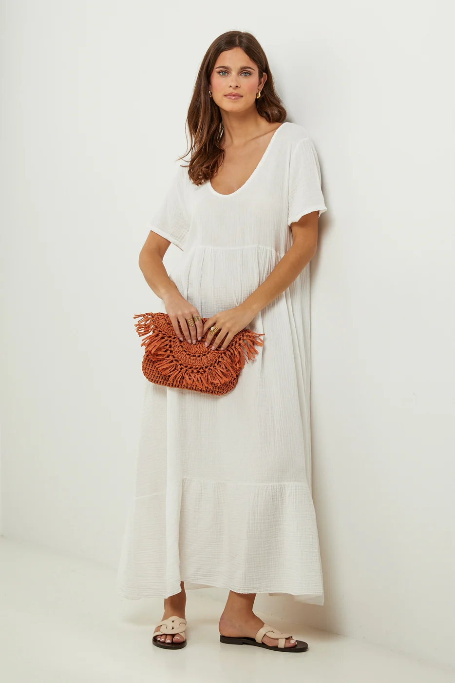 Robe - Blanc - Femme - Image 3