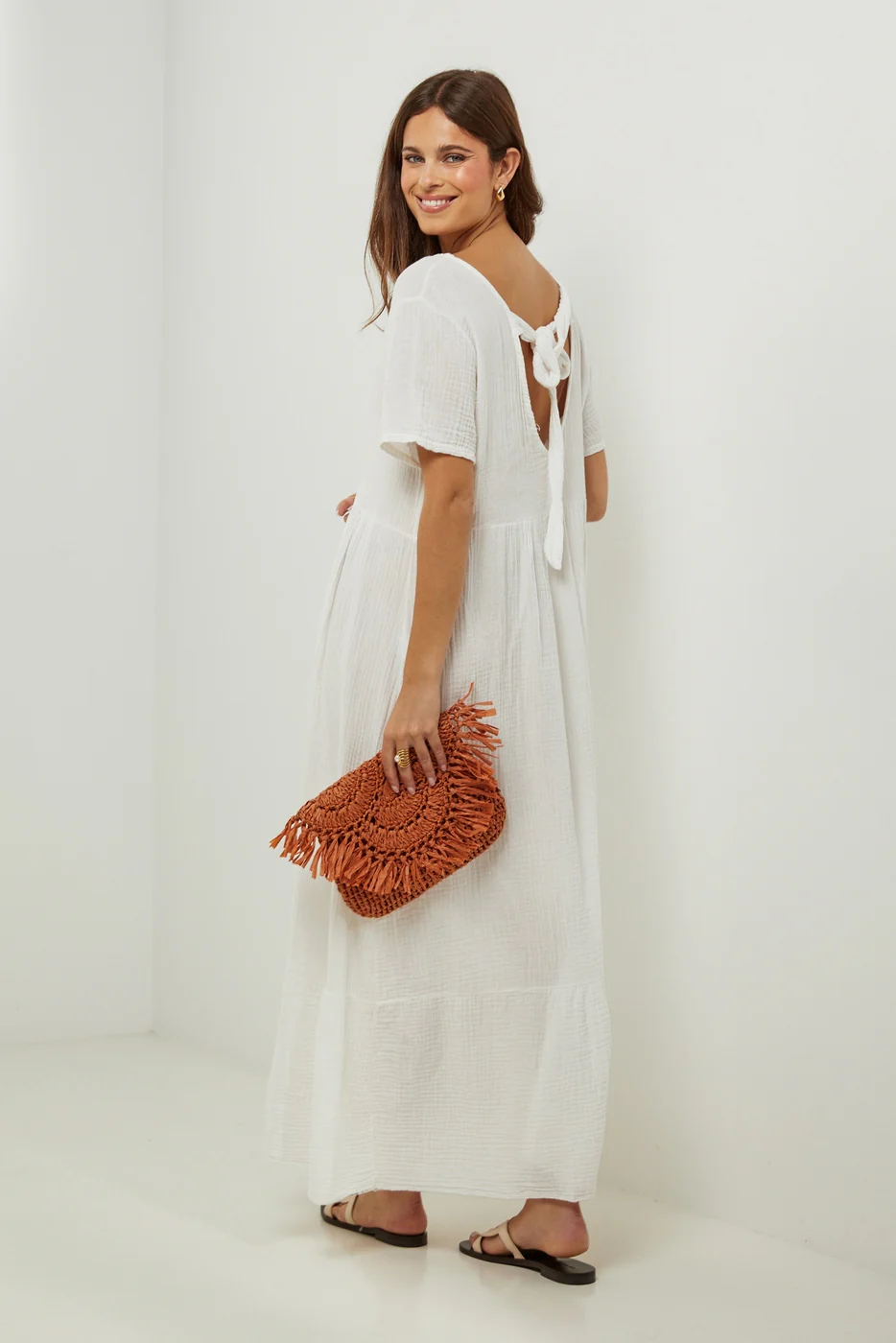 Robe - Blanc - Femme - Image 5