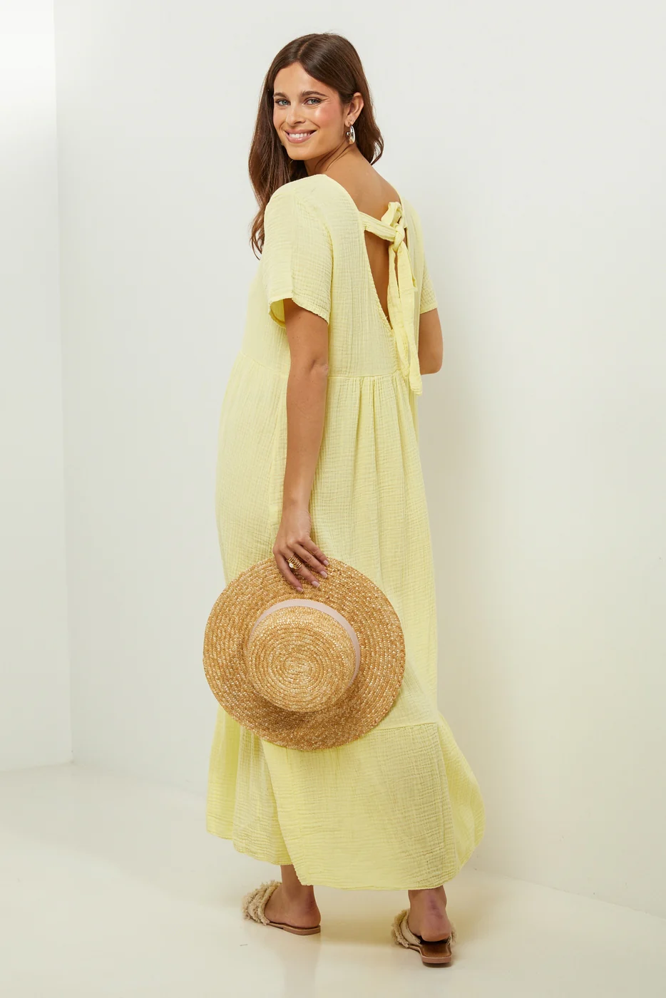 Robe - Jaune - Femme - Image 5