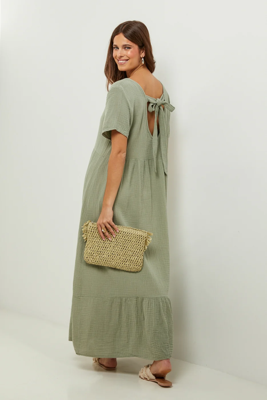 Robe - Kaki - Femme - Image 5