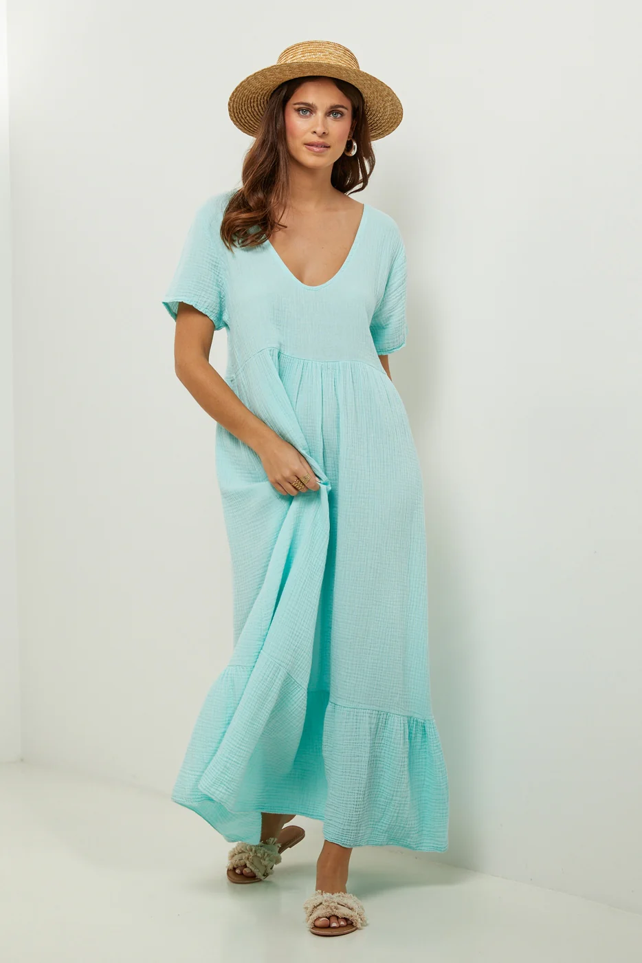 Robe - Vert D'eau - Femme - Image 3