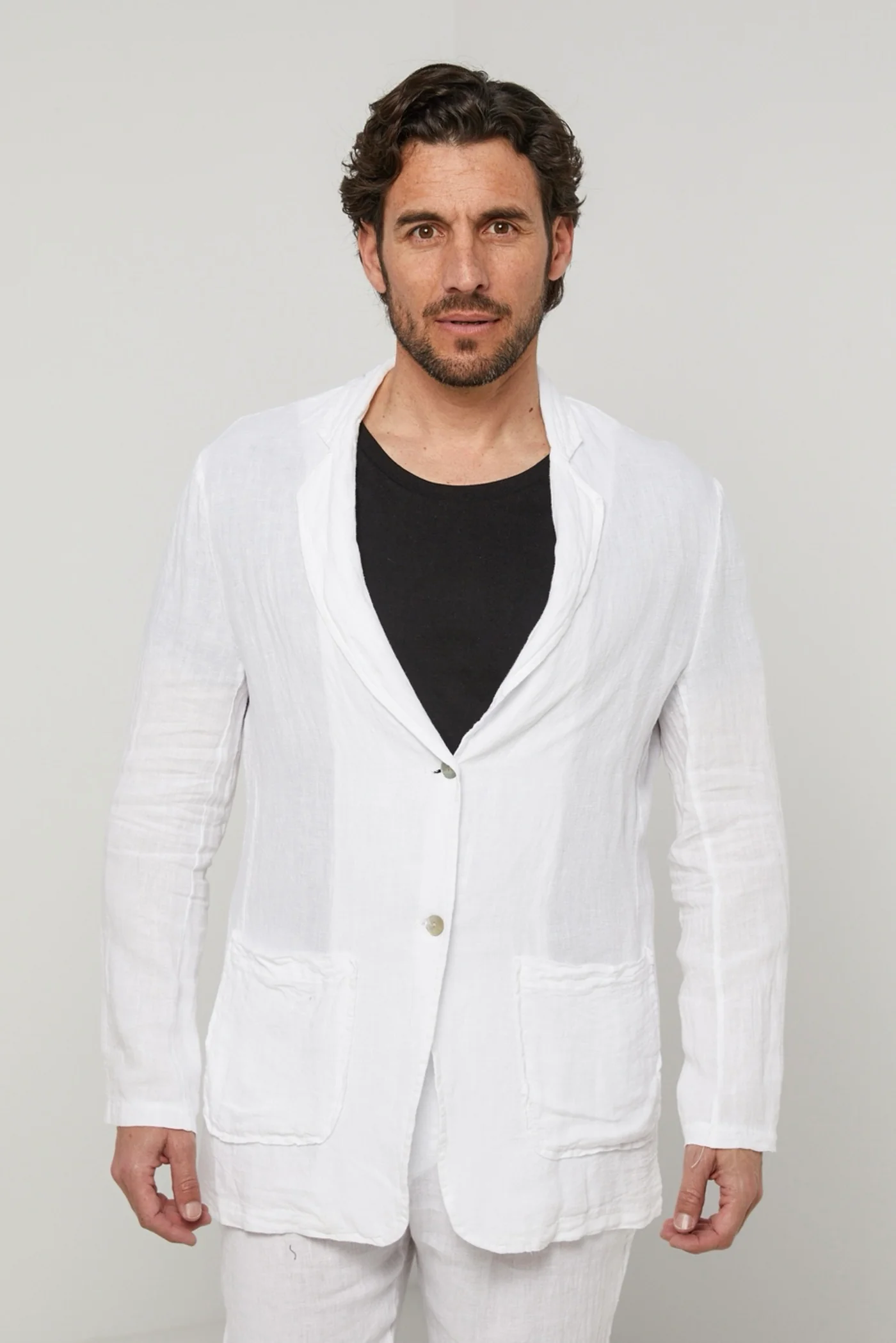 Veste - Blanc - Homme - Image 4