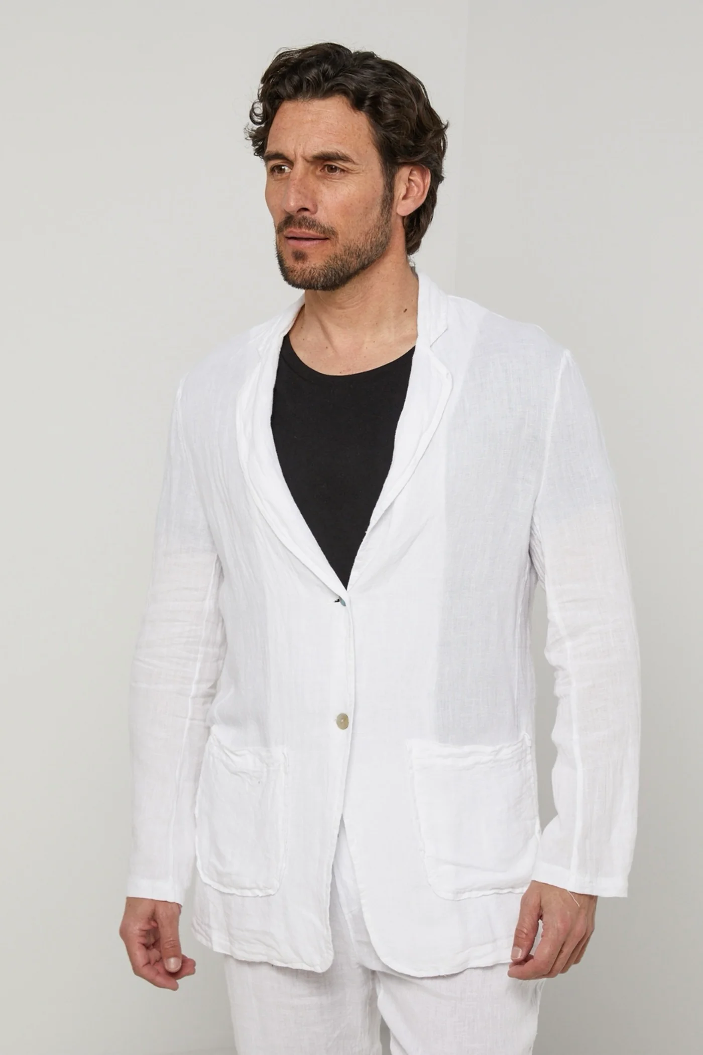 Veste - Blanc - Homme - Image 5