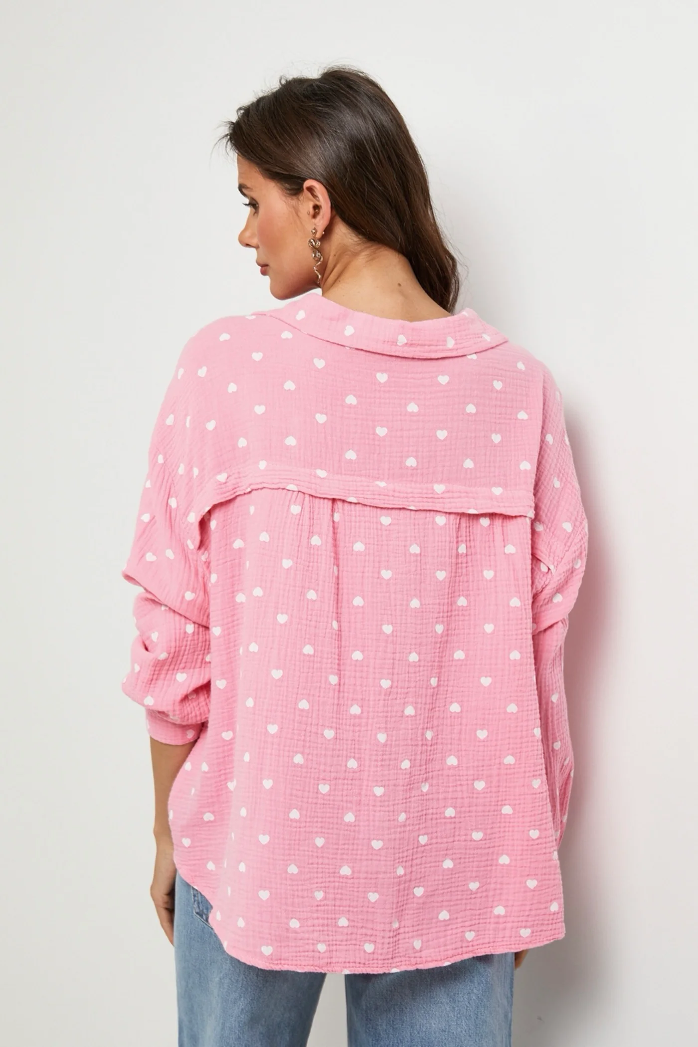 Chemise Rose/Blanc - Femme - Image 4