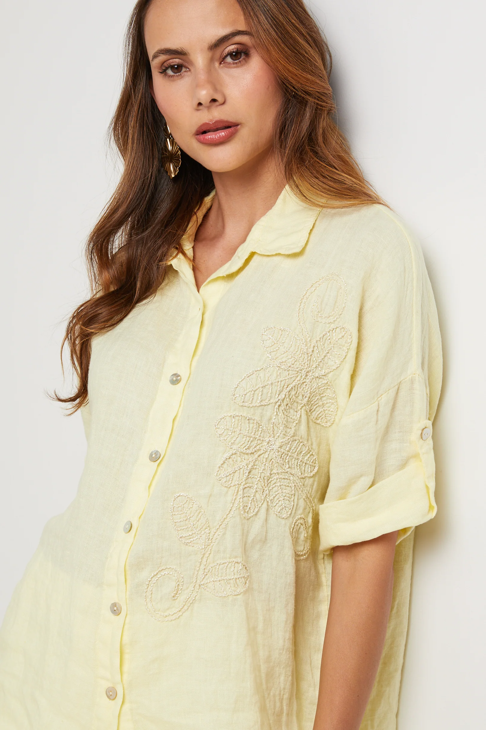 Chemise - Jaune - Femme - Image 2