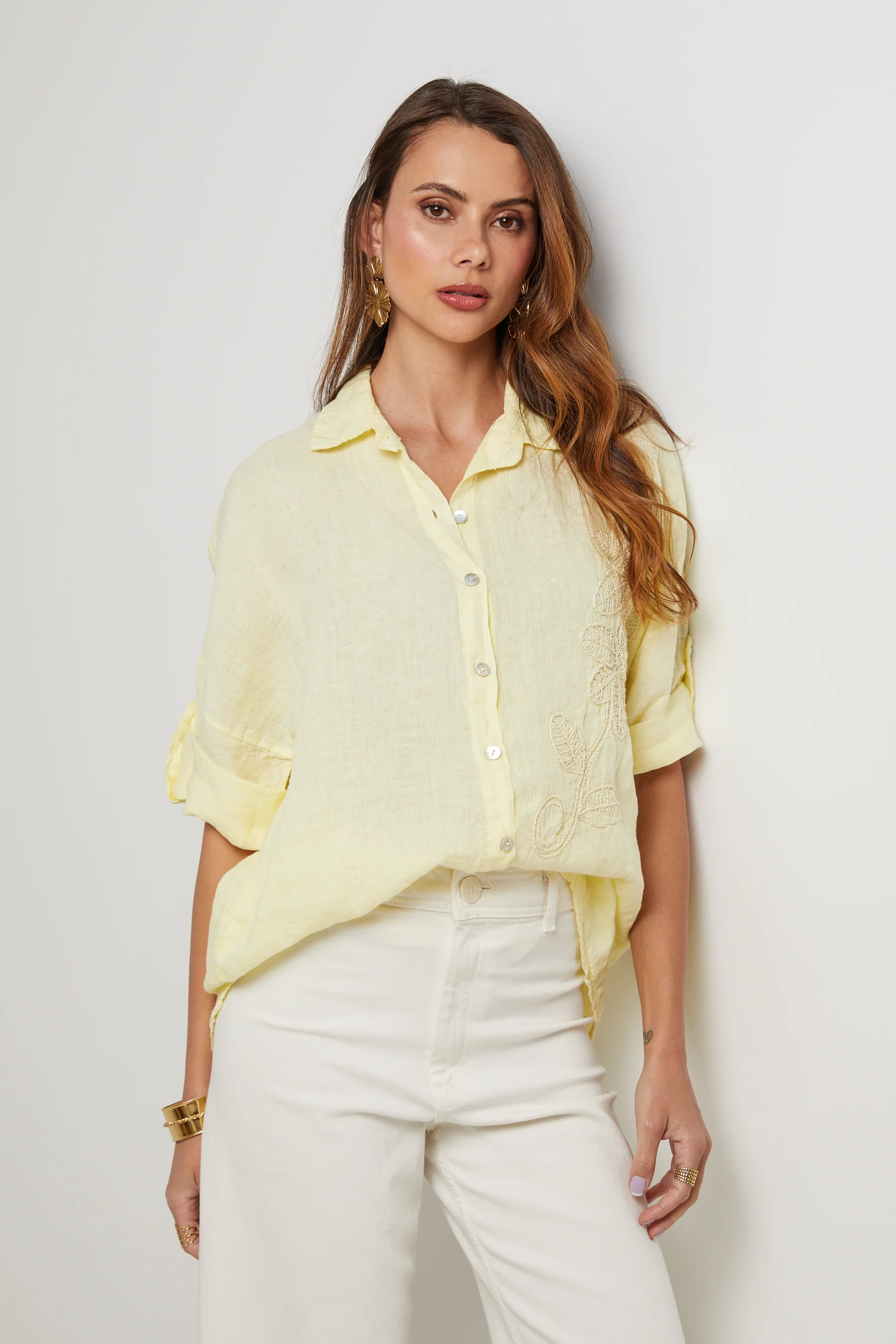 Chemise - Jaune - Femme - Image 4