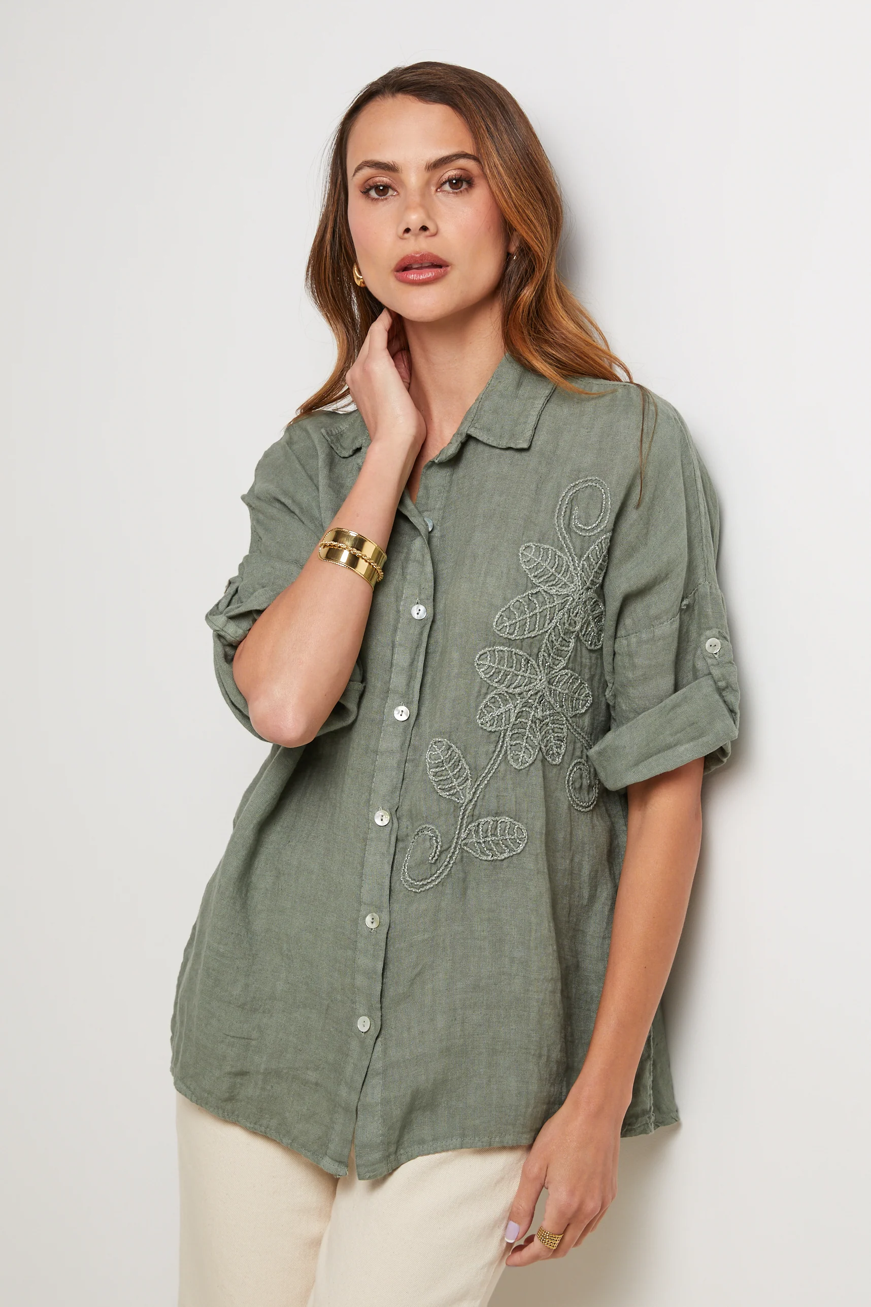 Chemise - Kaki - Femme - Image 4