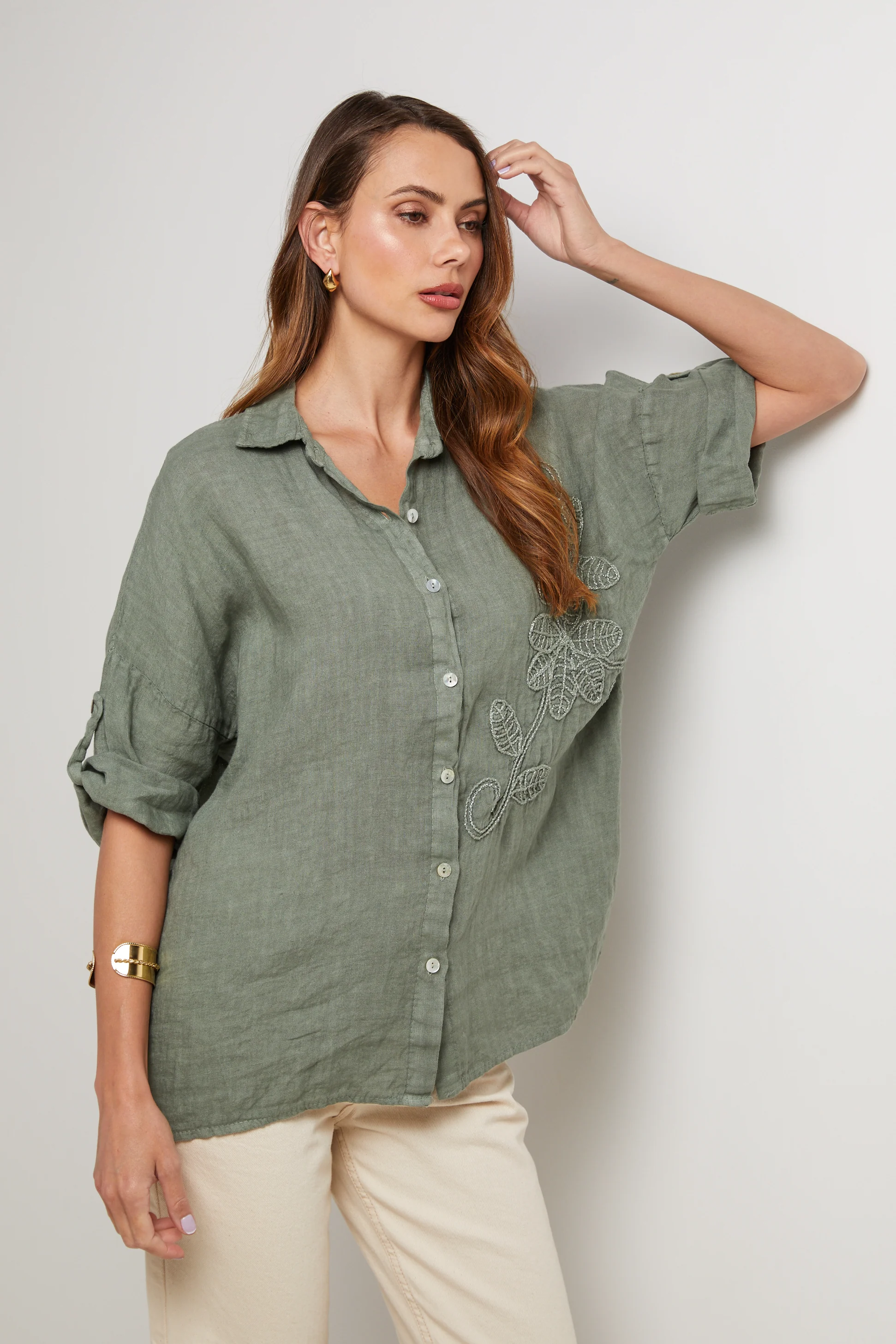 Chemise - Kaki - Femme - Image 5
