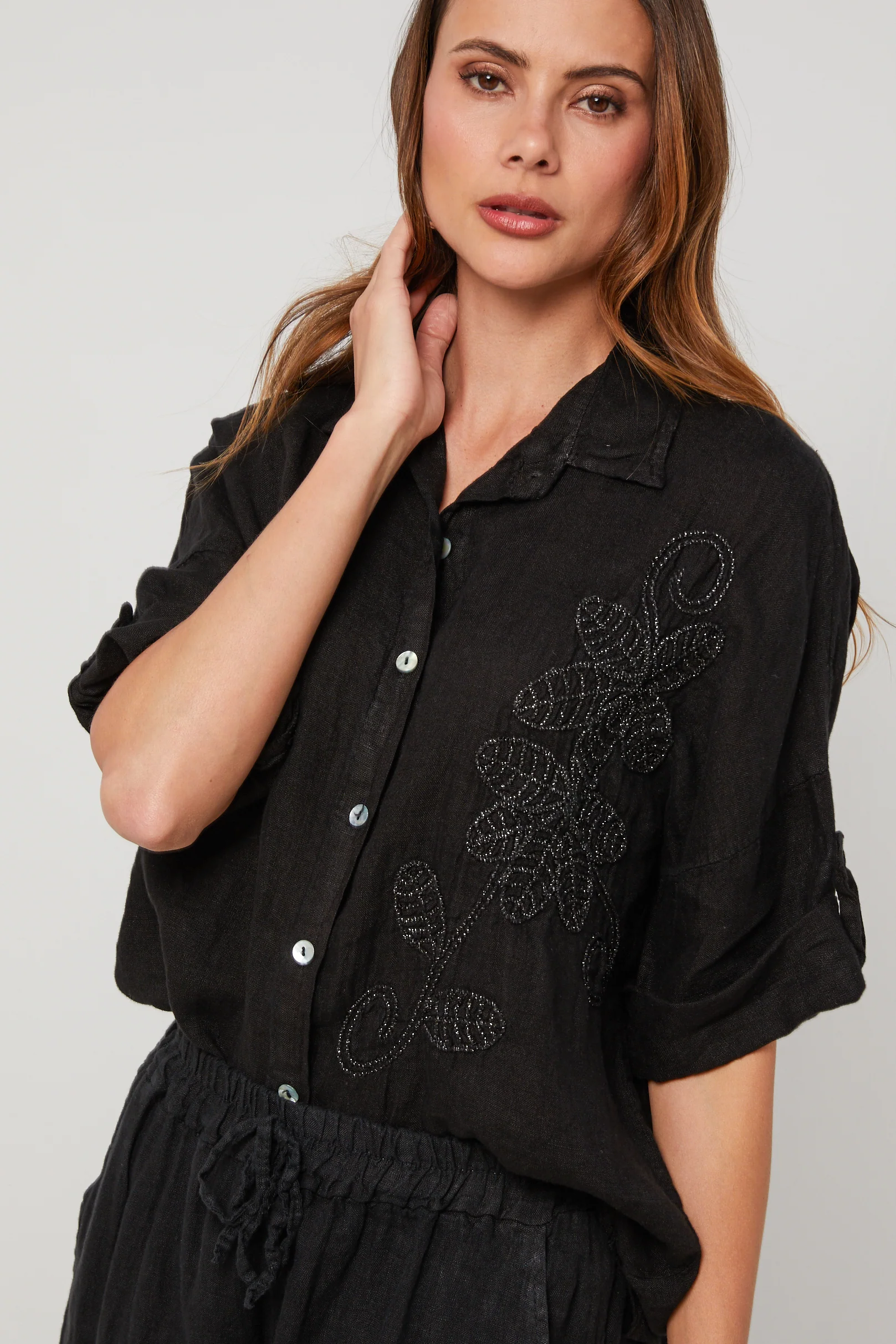 Chemise - Noir - Femme - Image 3