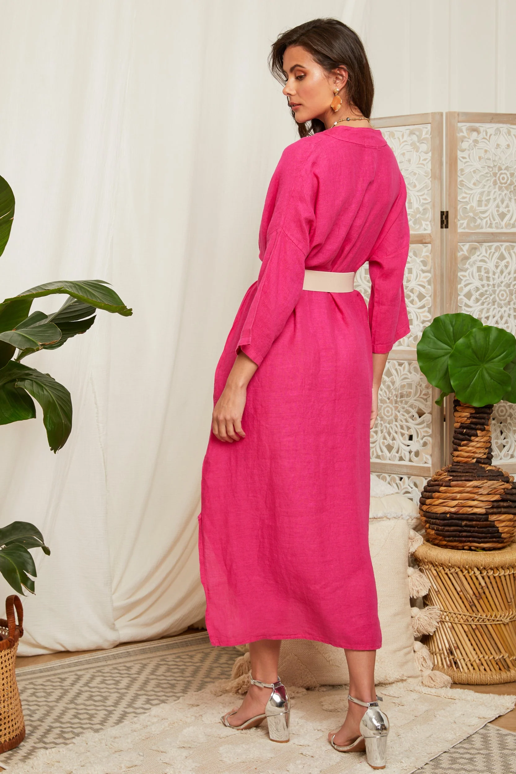 Robe - Fuschia - Femme - Image 3