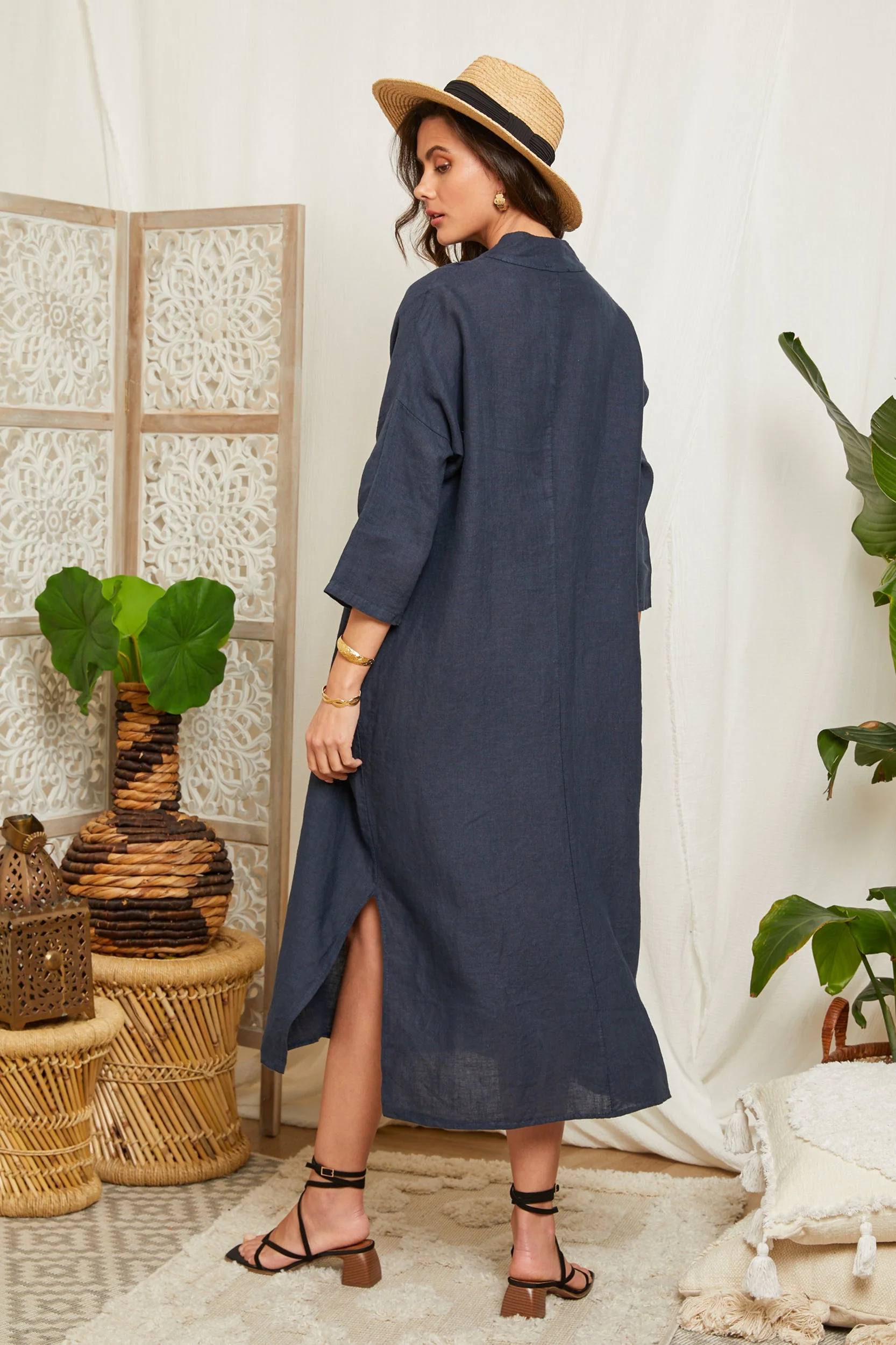 Robe - Marine - Femme - Image 4