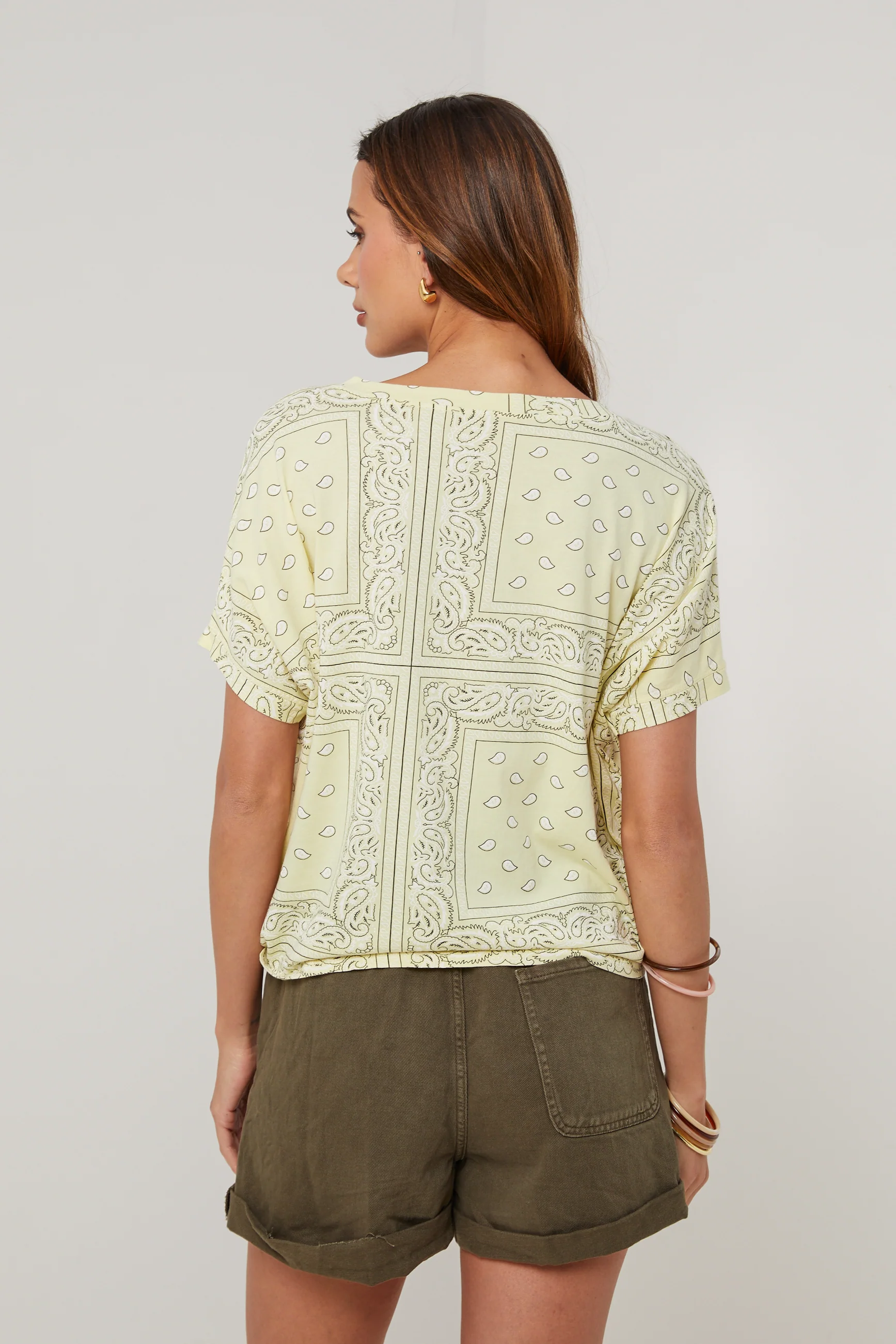 T-Shirt Bandana - Jaune - Femme - Image 3