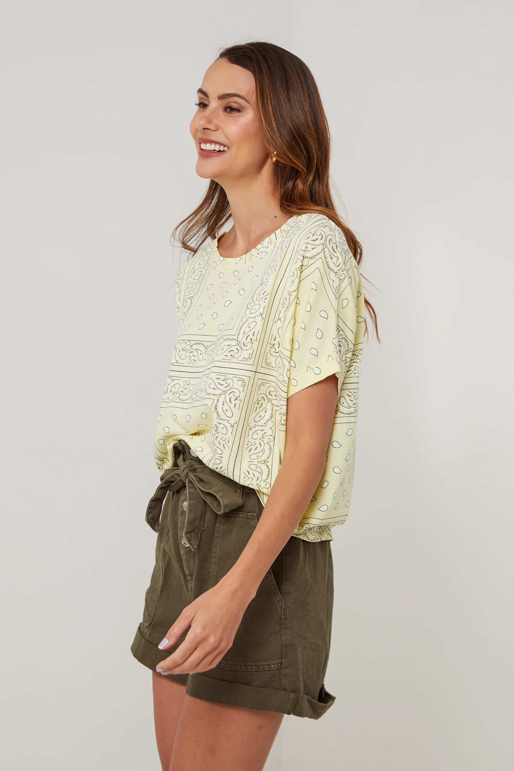 T-Shirt Bandana - Jaune - Femme - Image 5
