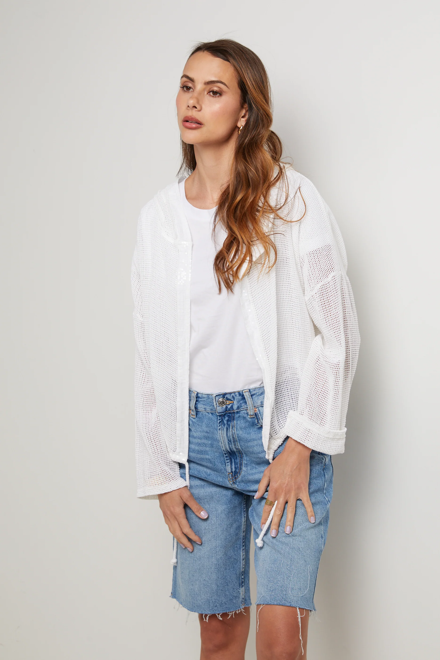 Gilet - Blanc - Femme - Image 5