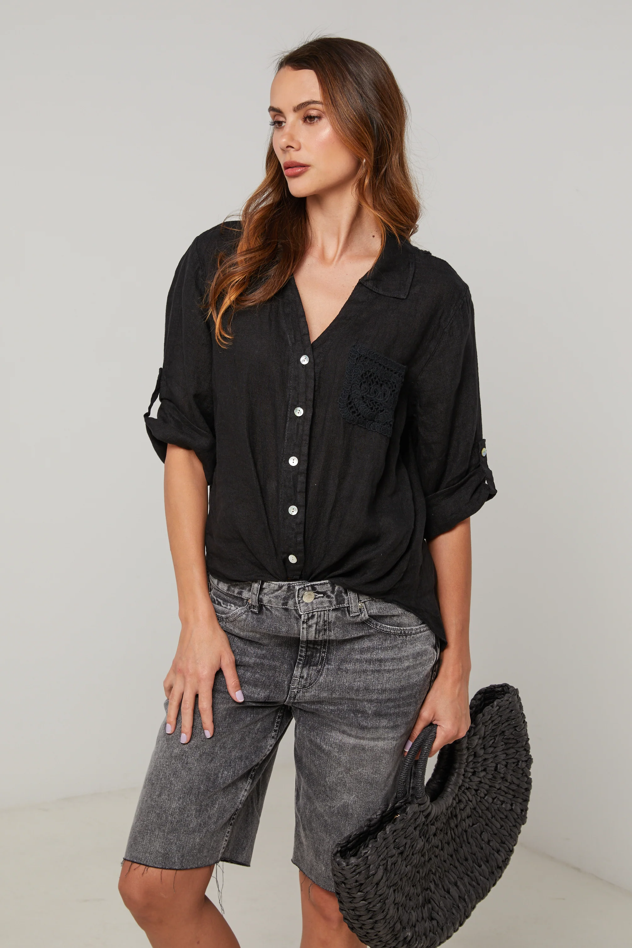Chemise - Noir - Femme - Image 4