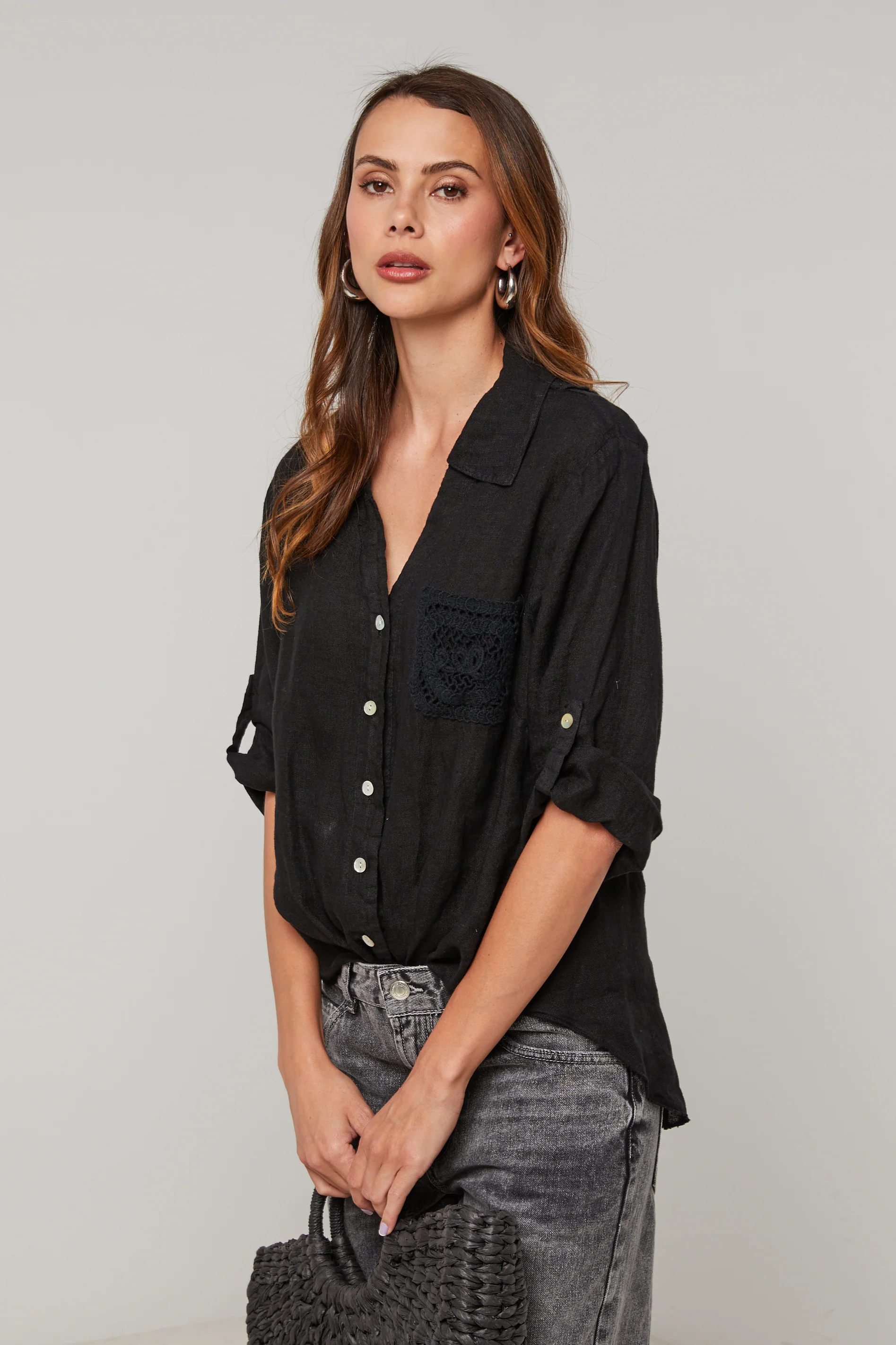 Chemise - Noir - Femme - Image 5