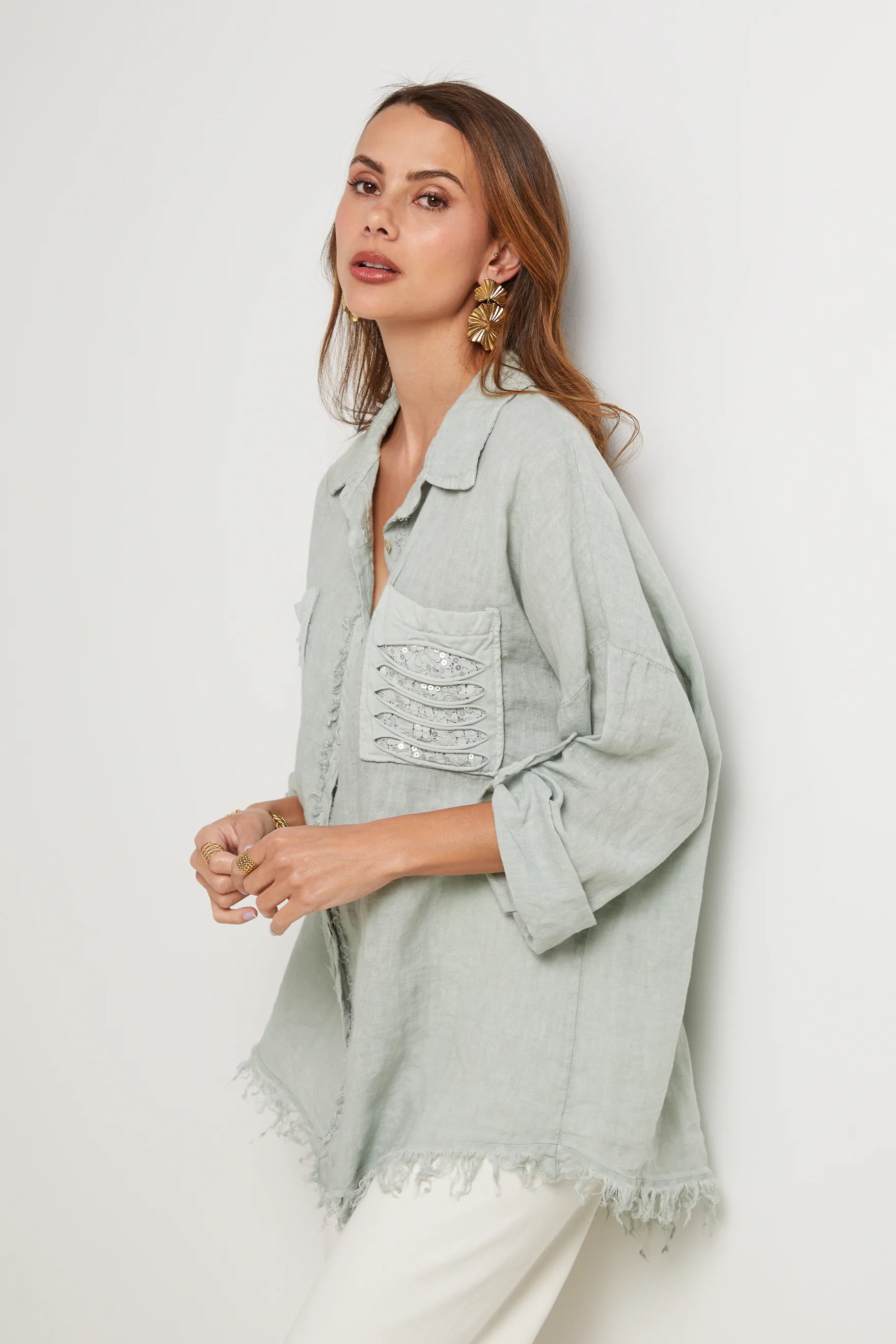 Chemise - Aqua - Femme - Image 4