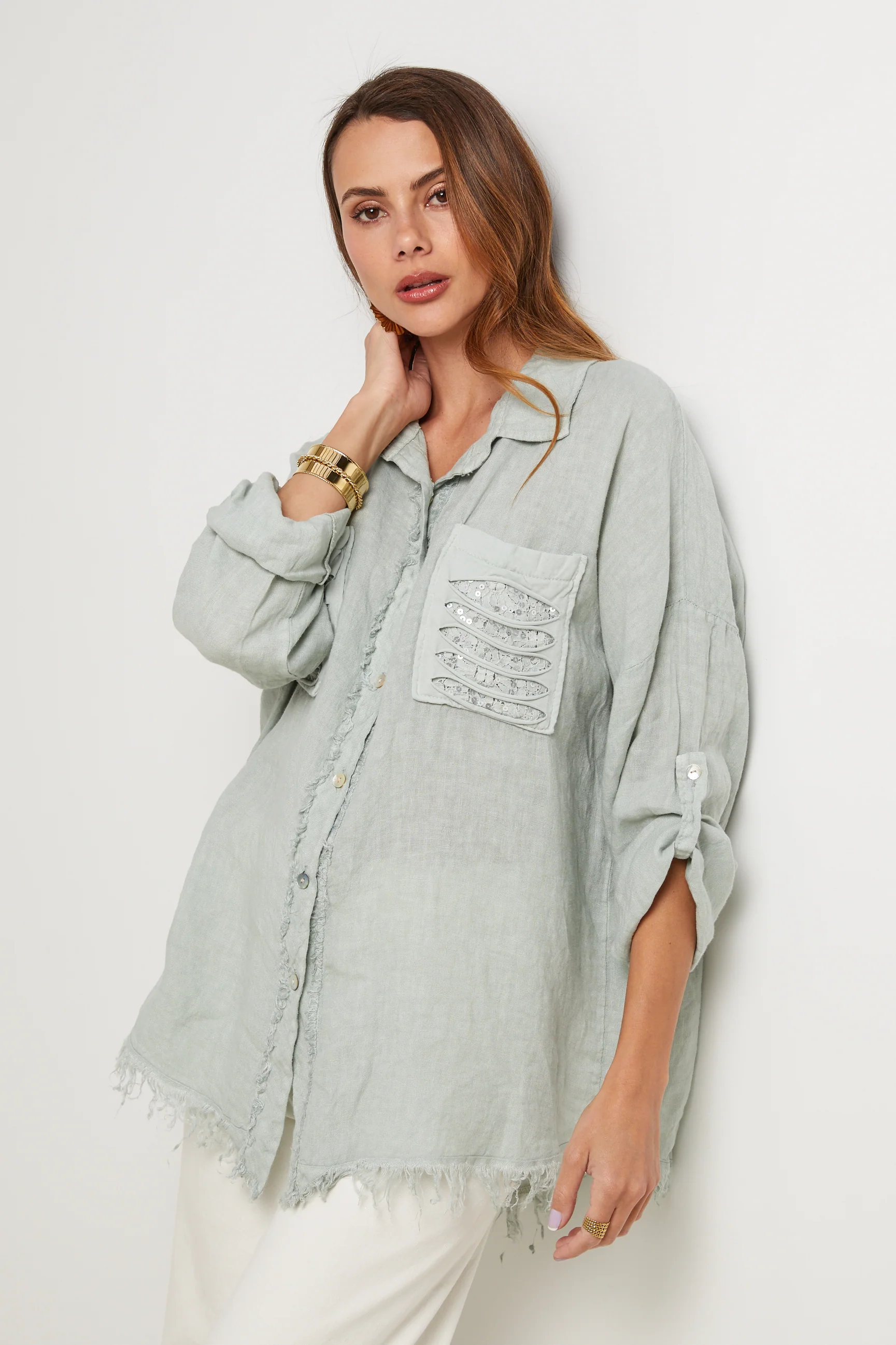 Chemise - Aqua - Femme - Image 5
