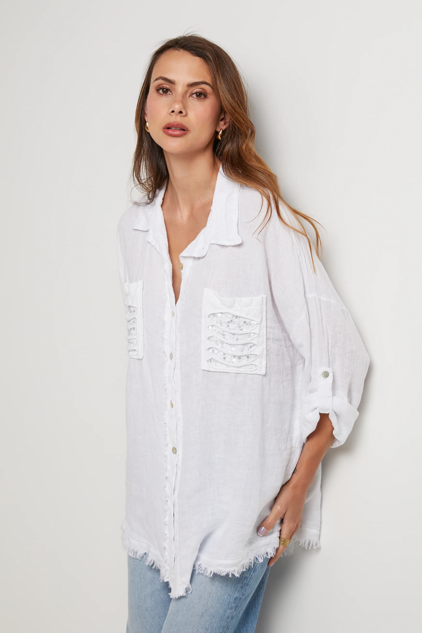 Chemise - Blanc - Femme - Image 5
