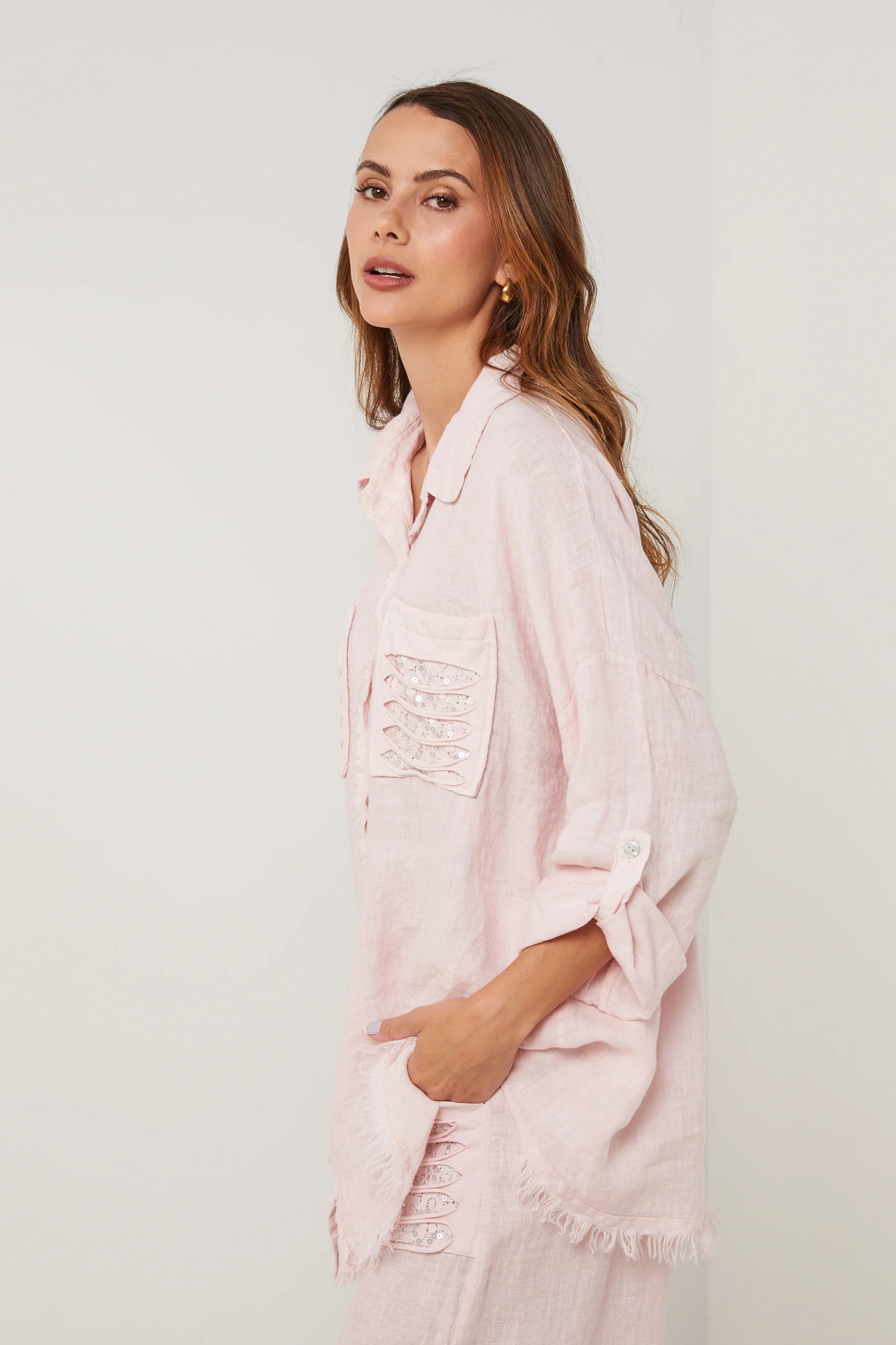 Chemise - Rose - Femme - Image 4