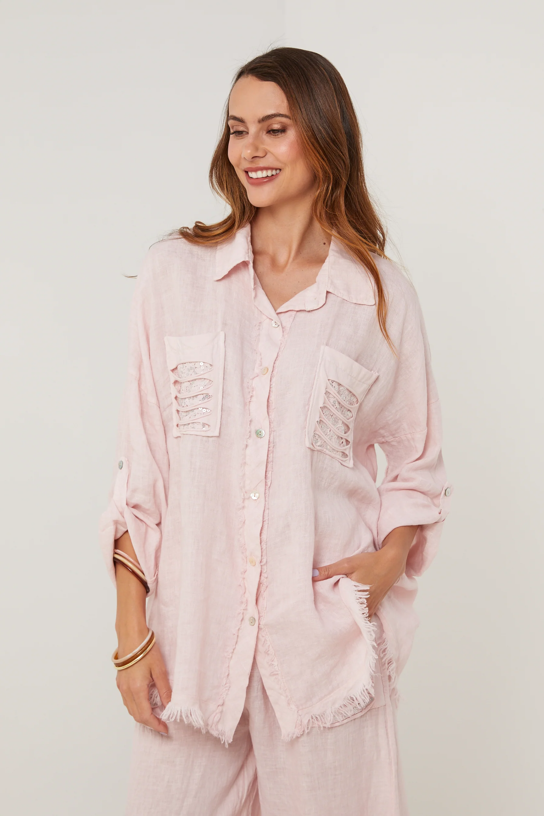 Chemise - Rose - Femme - Image 5
