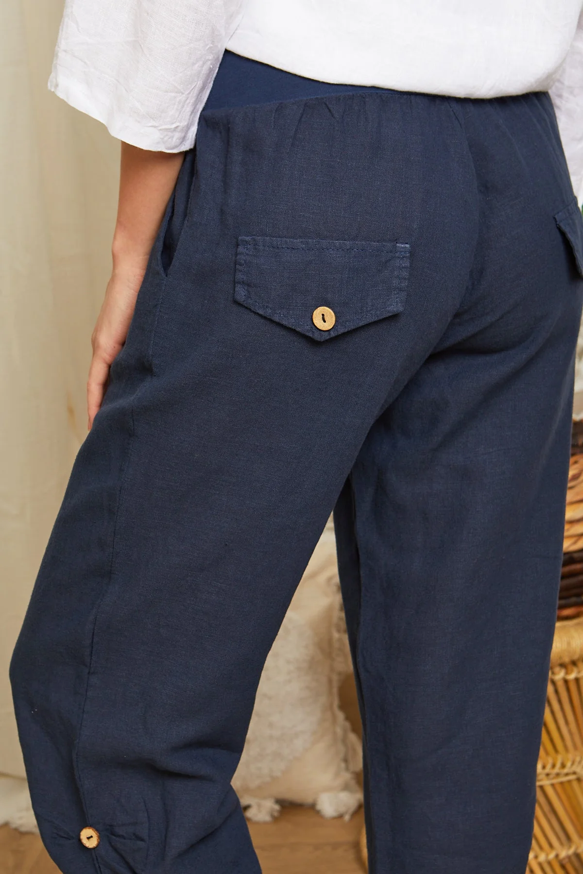 Pantalon - Marine - Femme - Image 5