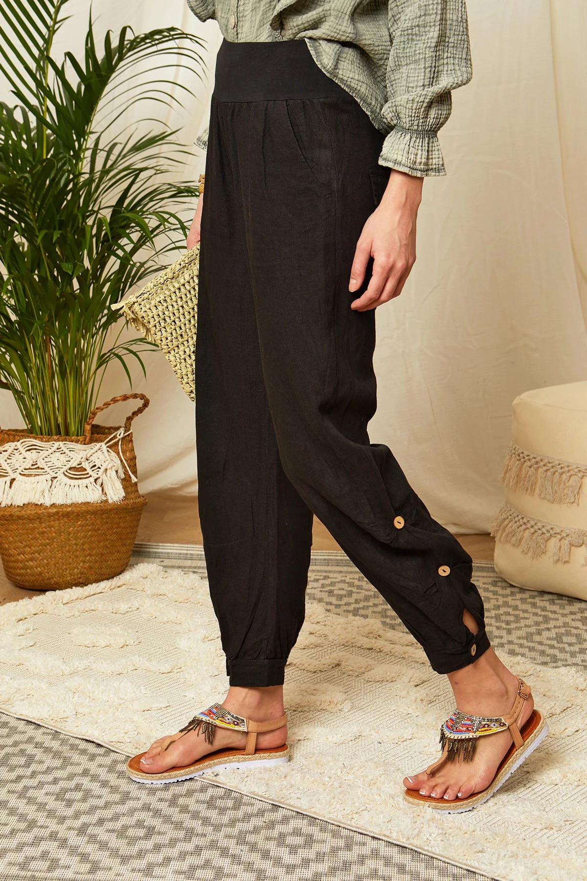 Pantalon - Noir - Femme - Image 3