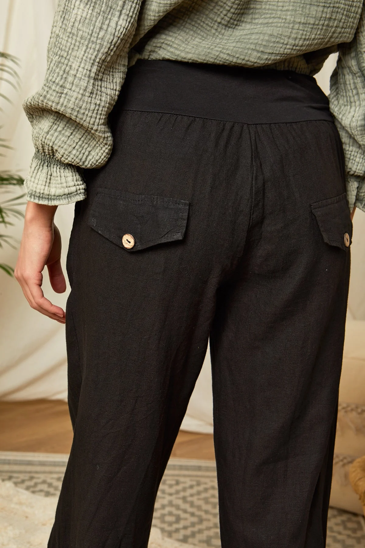 Pantalon - Noir - Femme - Image 5