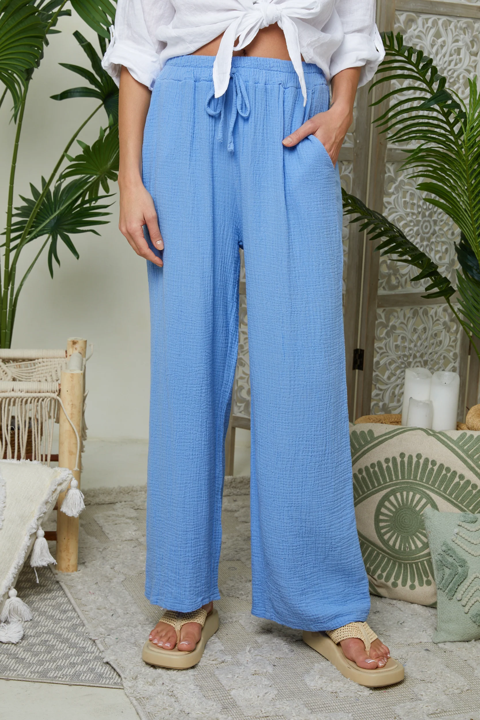 Pantalon - Indigo - Femme - Image 5
