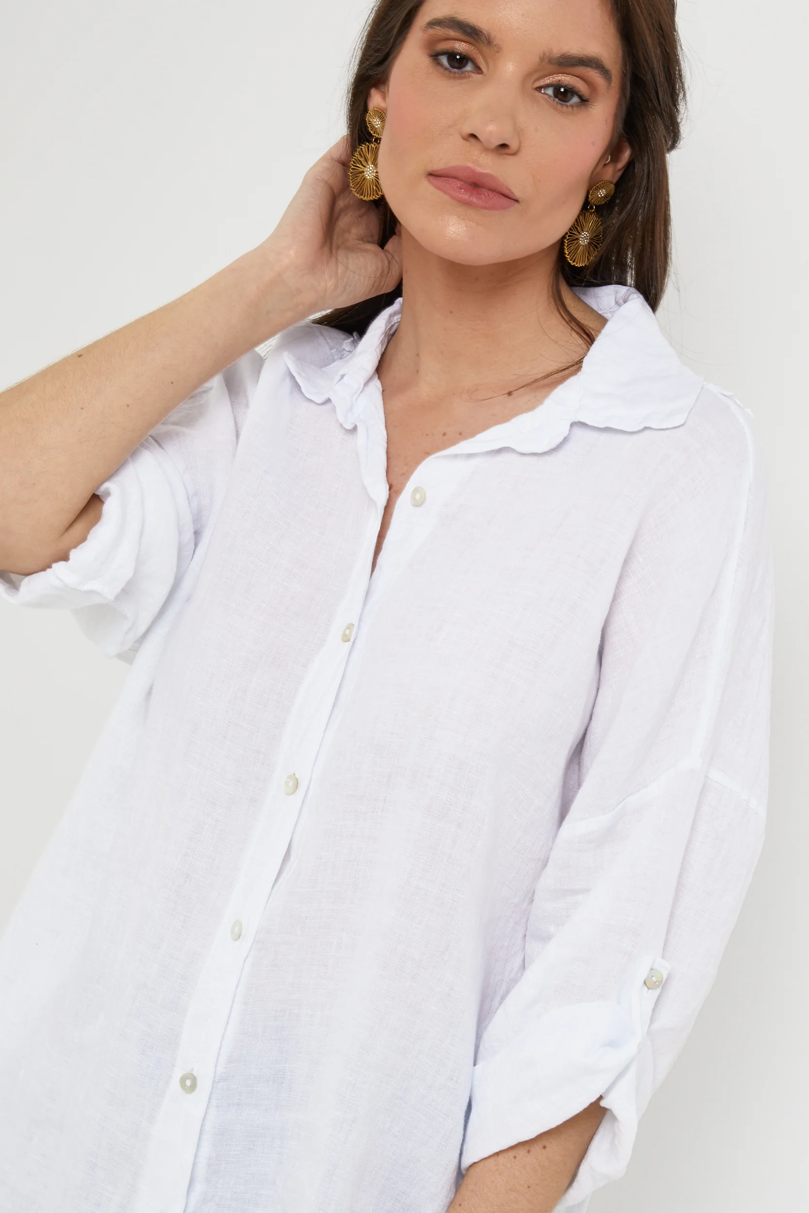 Chemise - Blanc - Femme - Image 3