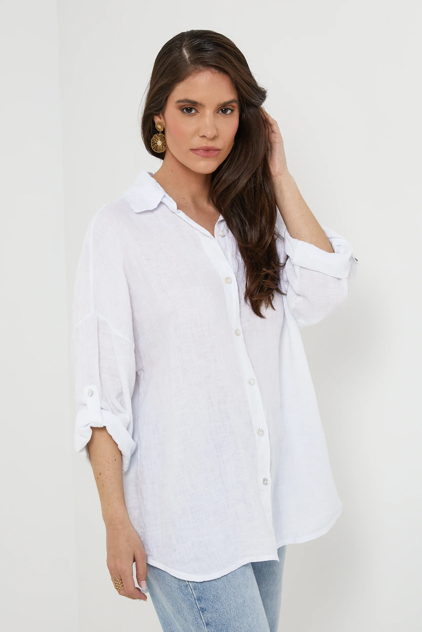 Chemise - Blanc - Femme - Image 5