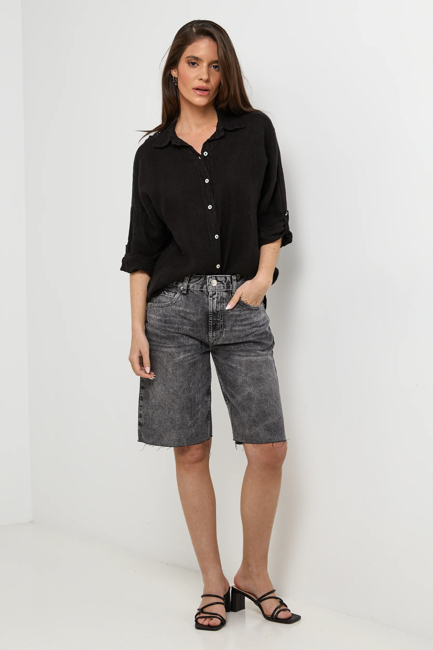 Chemise - Noir - Femme - Image 4