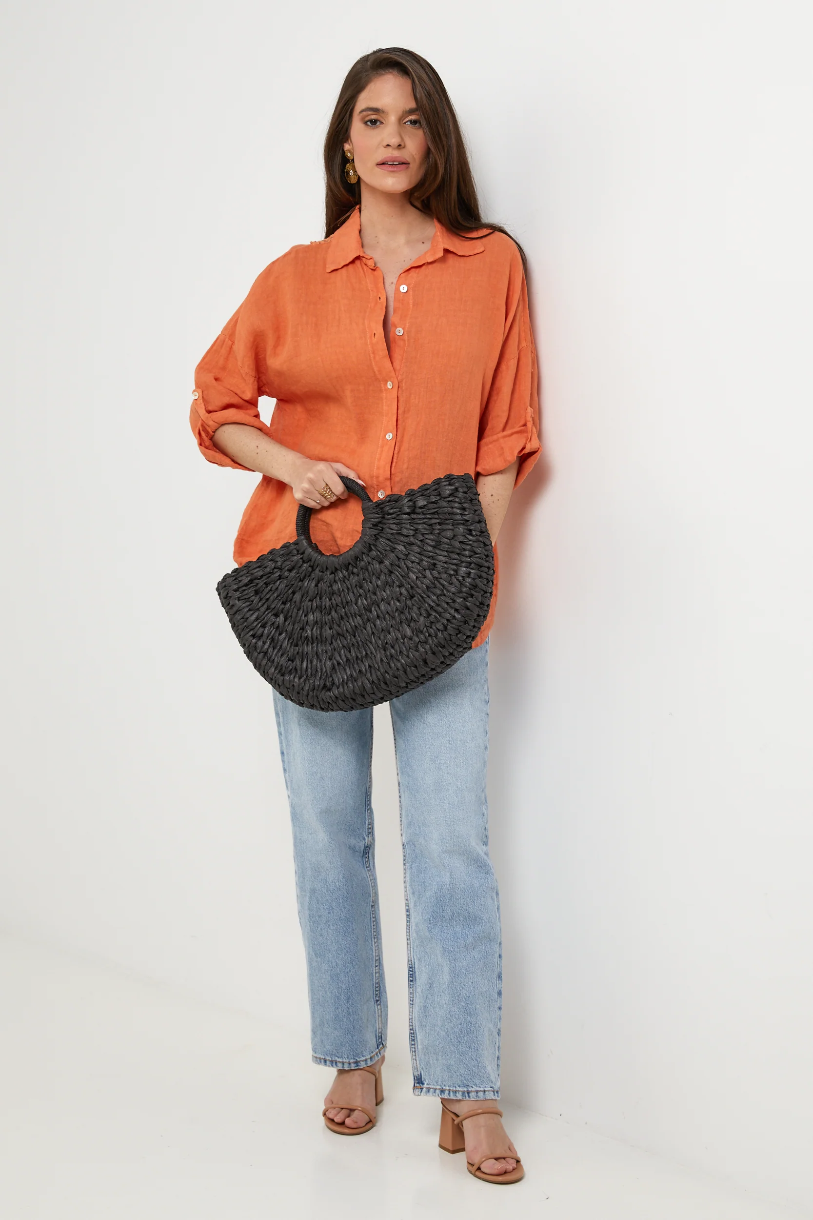 Chemise - Orange - Femme - Image 2