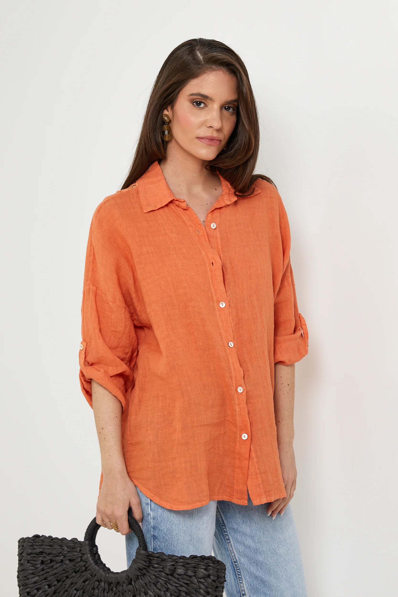Chemise - Orange - Femme - Image 3
