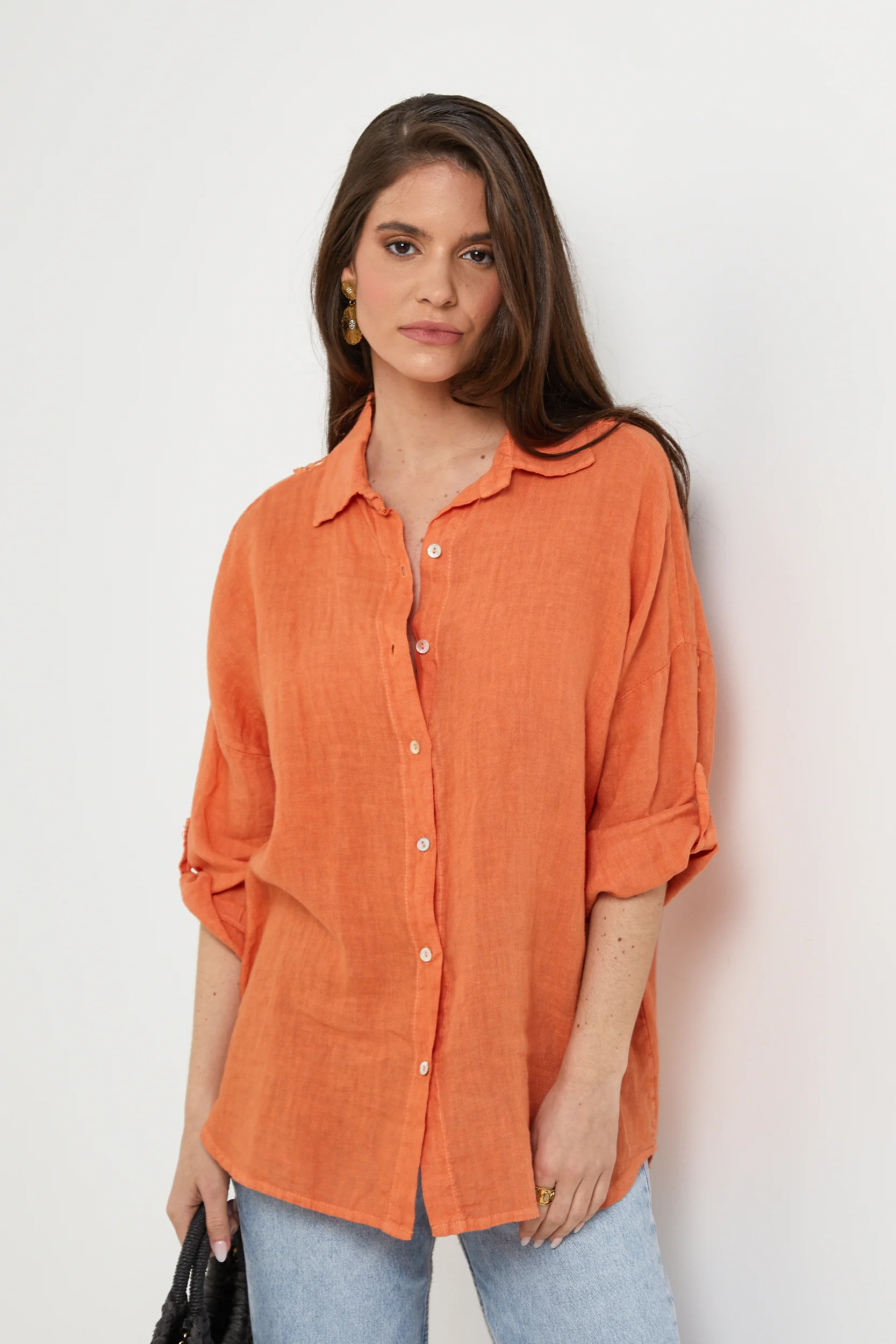 Chemise - Orange - Femme - Image 4