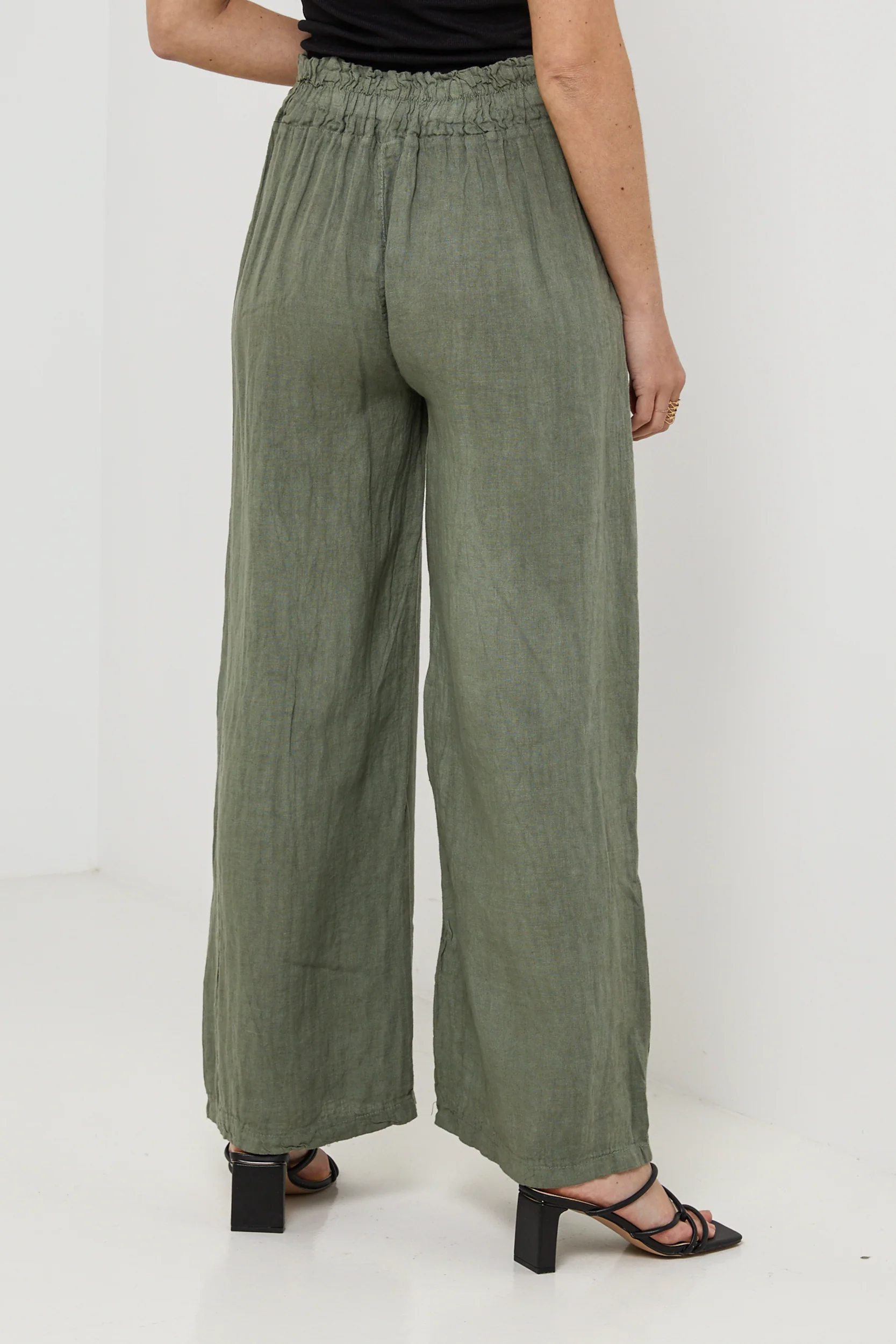 Pantalon - Kaki - Femme - Image 2