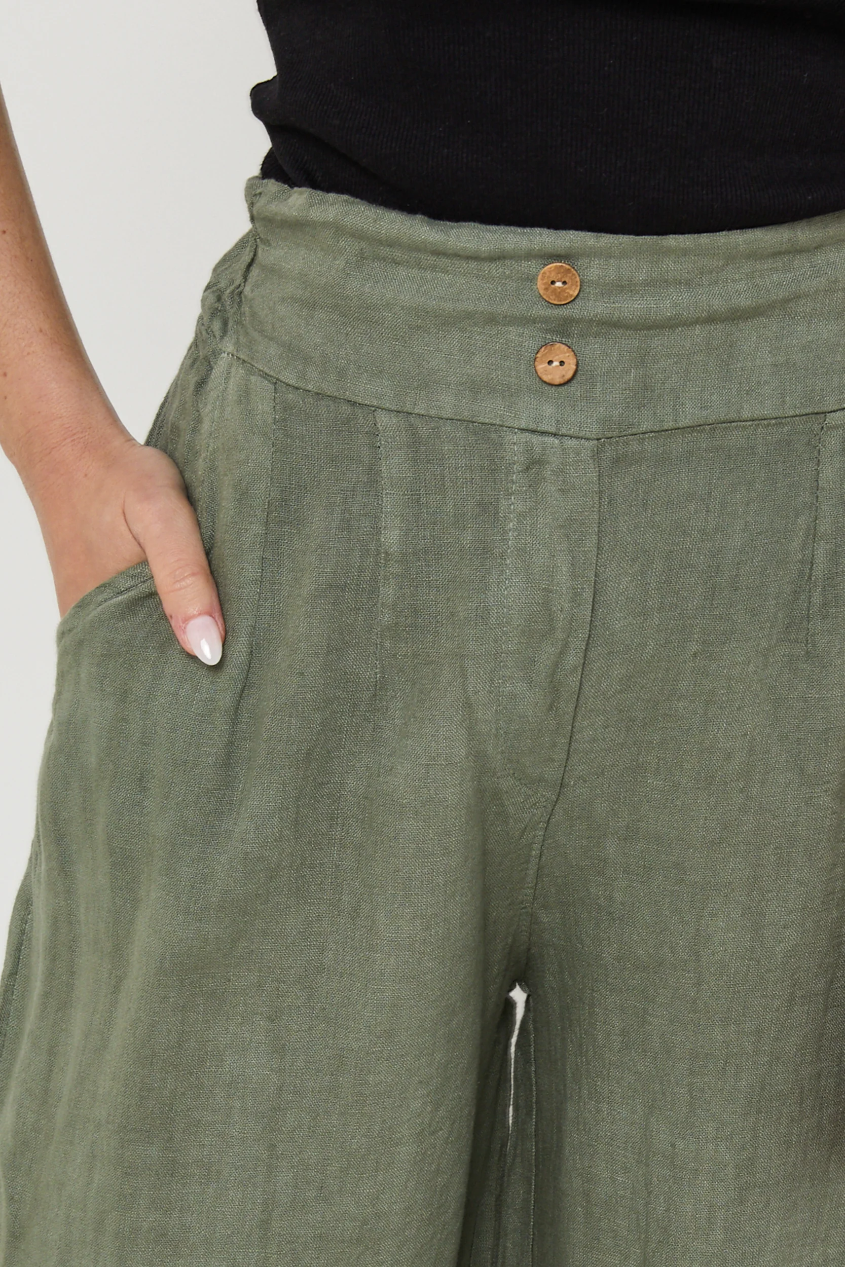 Pantalon - Kaki - Femme - Image 3