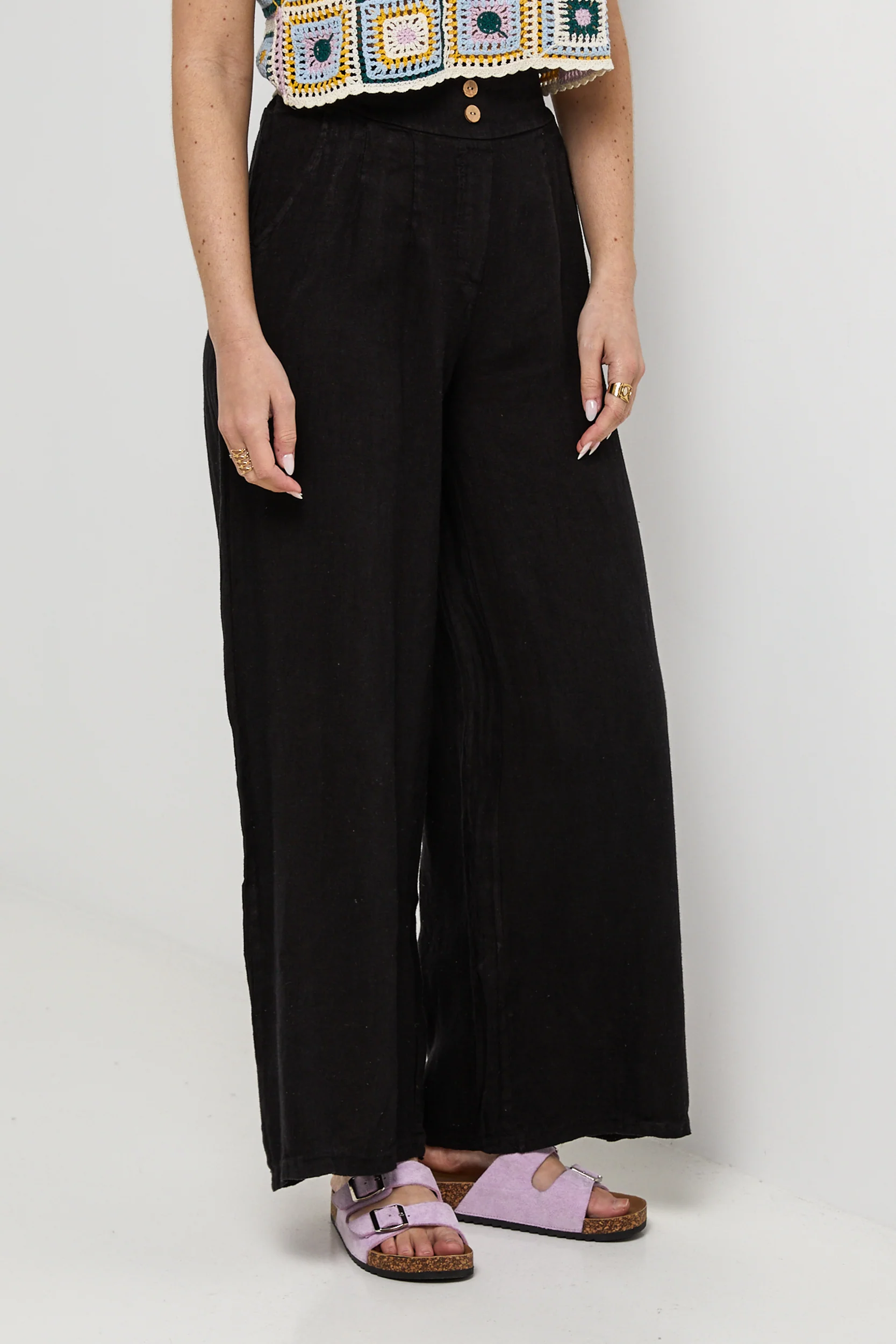 Pantalon - Noir - Femme - Image 2
